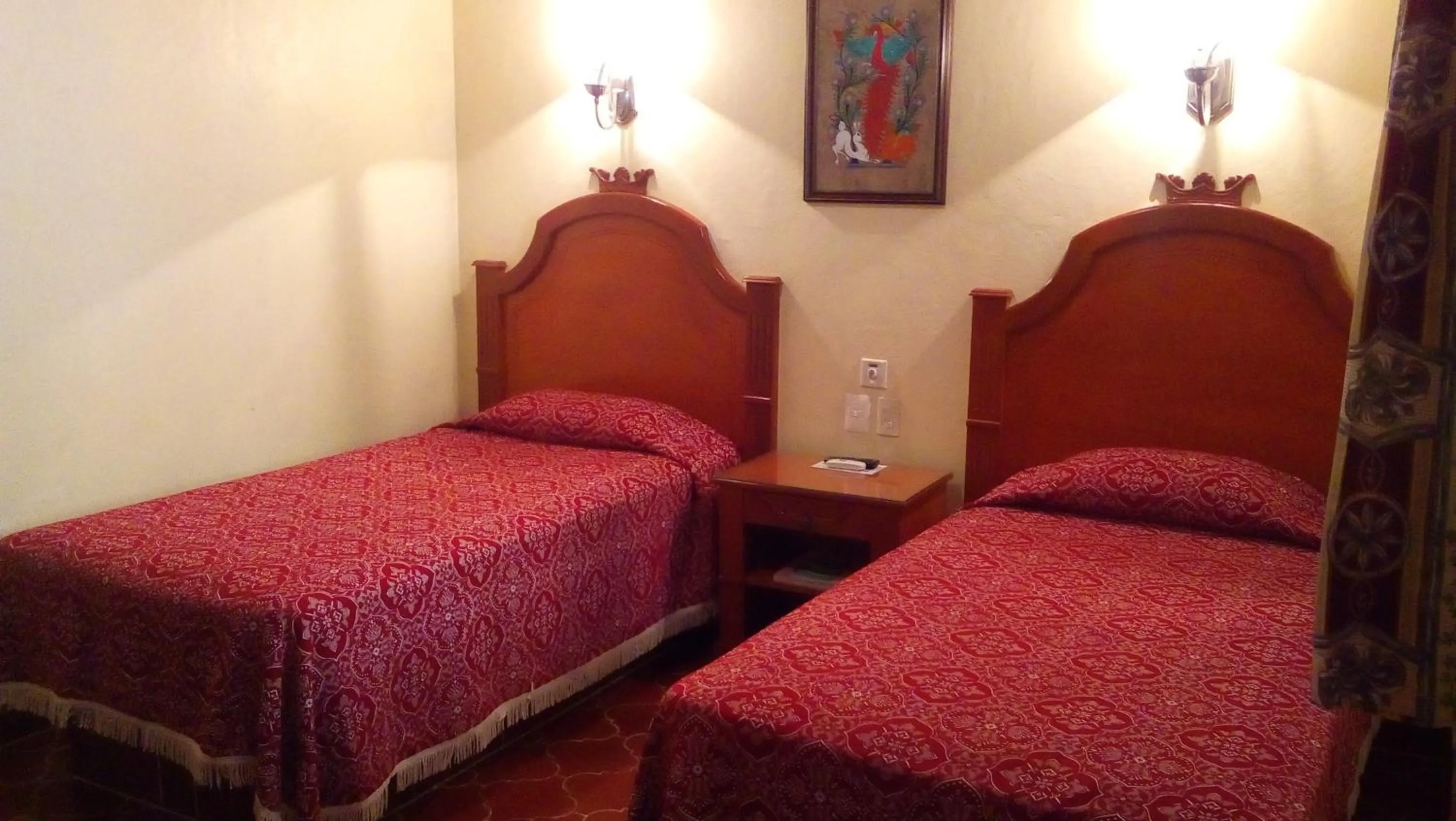 Bed in Hotel Posada del Rey