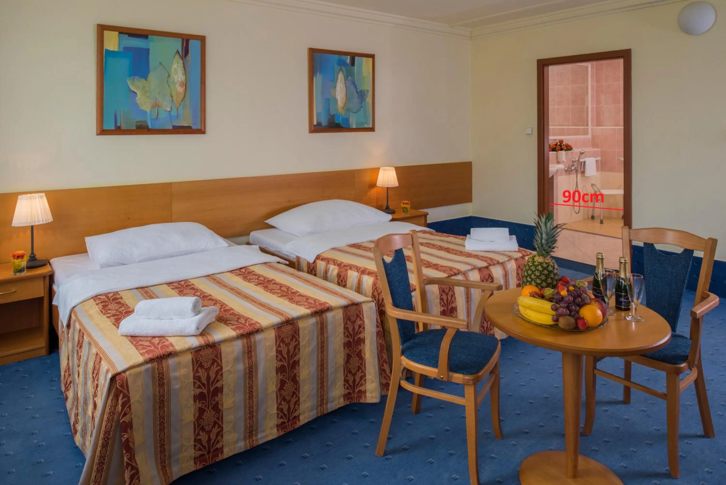 Bed in TOP HOTEL Praha