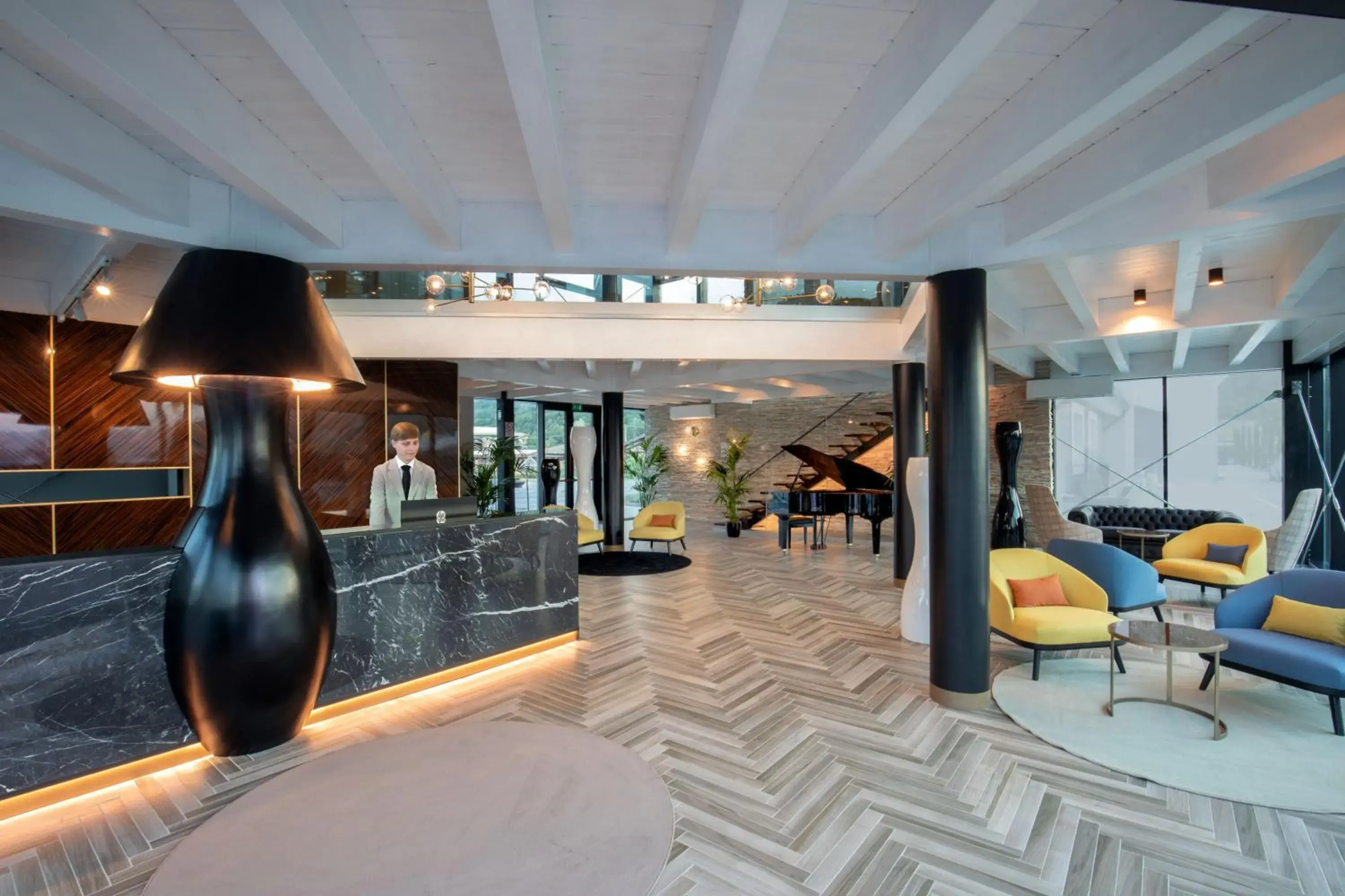 Lobby or reception in Hotel Della Piana Lobby or reception in Hotel Della Piana