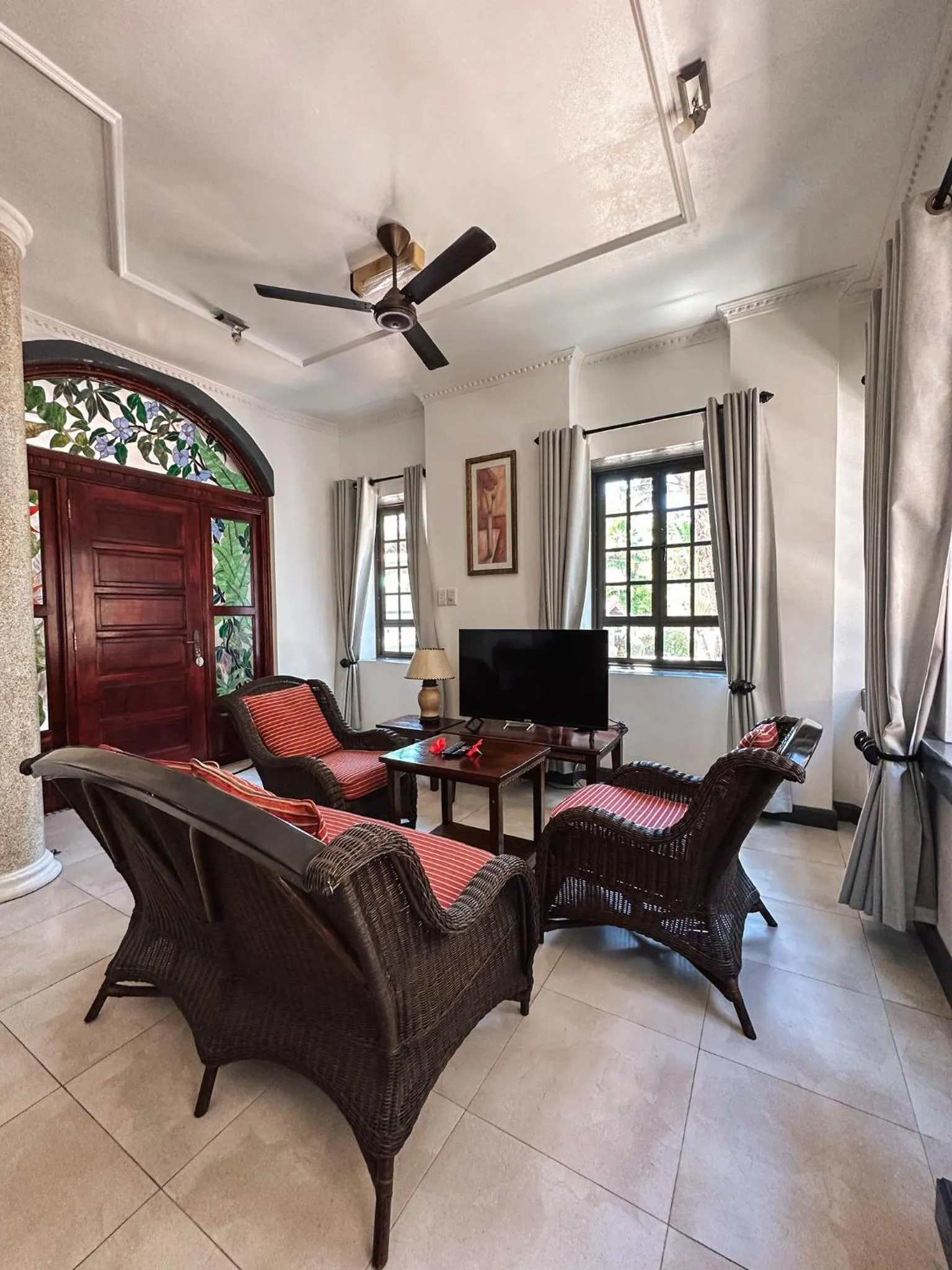 Seating area in Hotel Chateau St Cloud