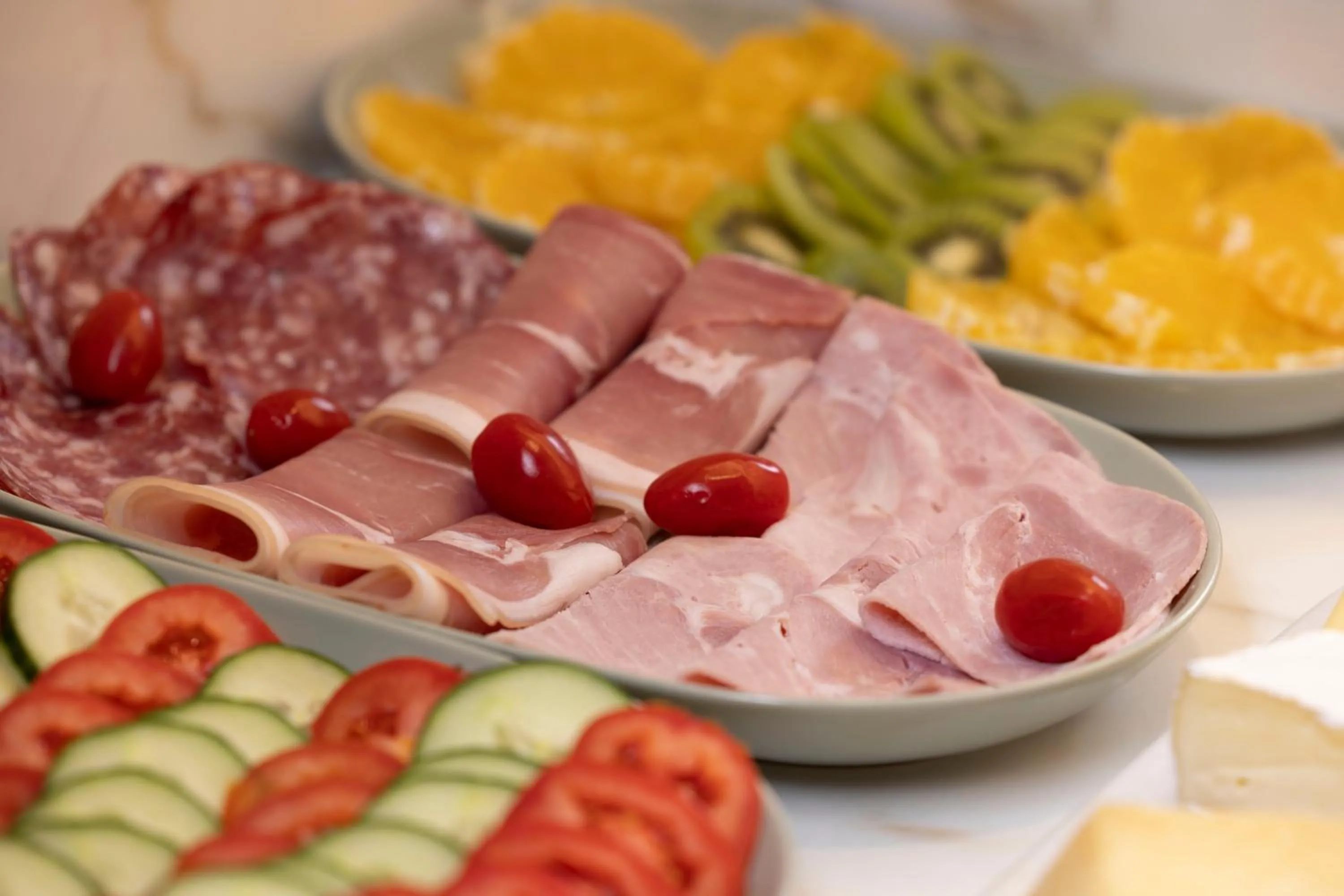 Buffet breakfast in Hôtel La Canopée