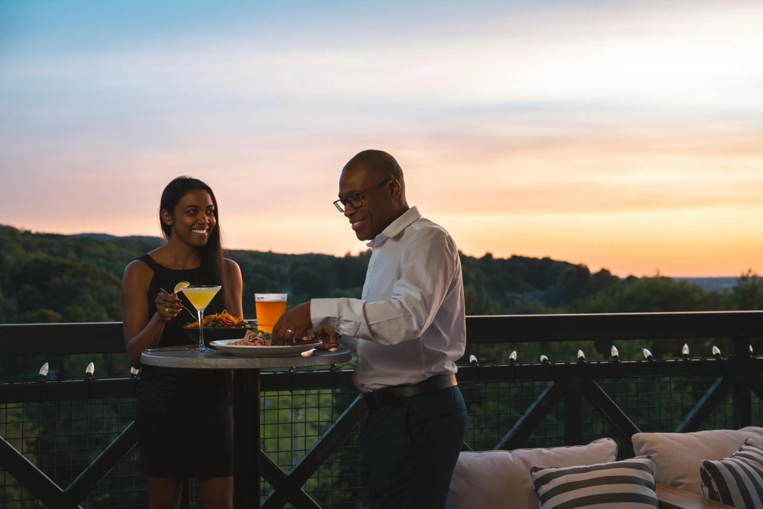 Patio in Hotel Chateau Bromont