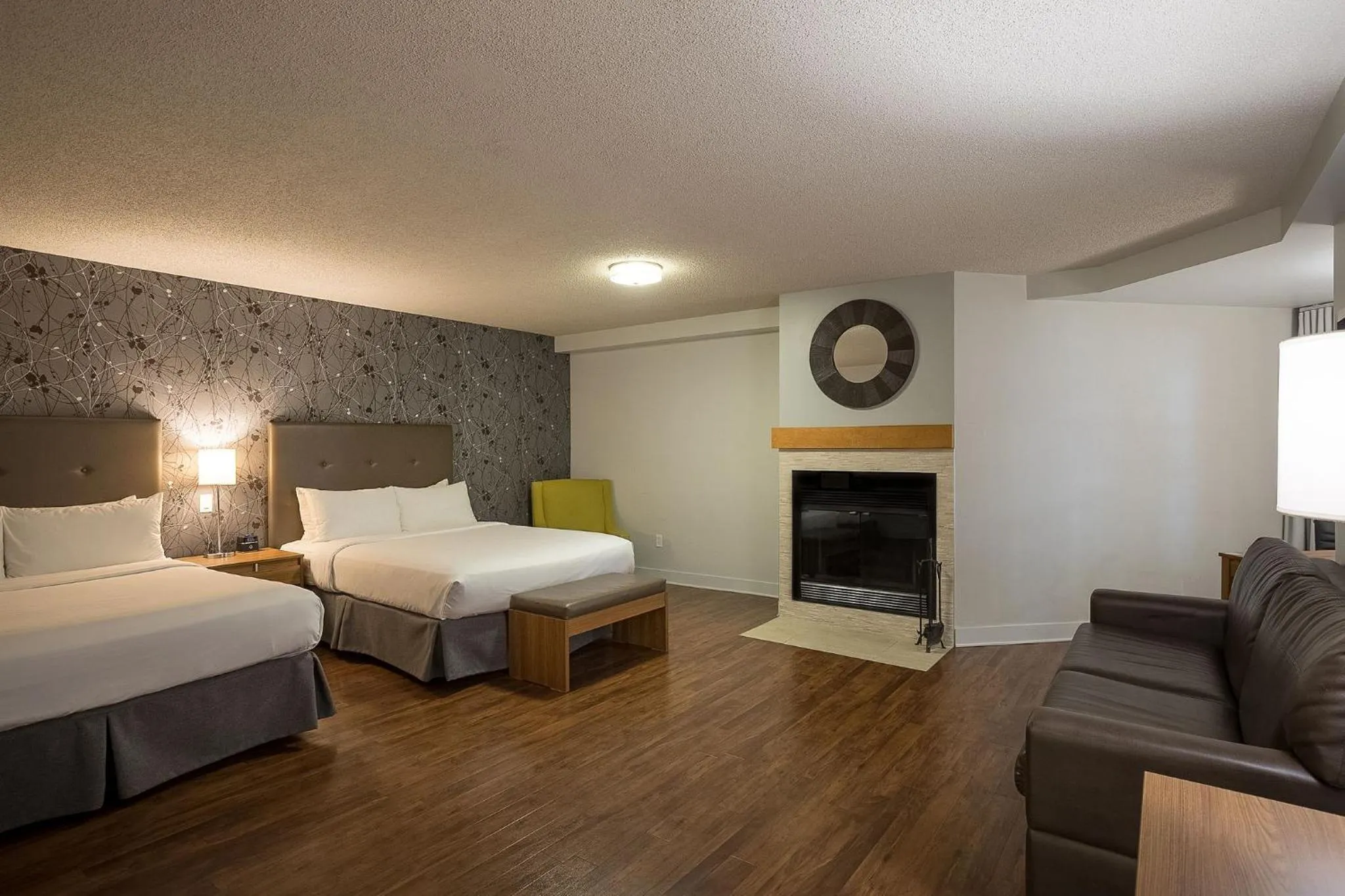 Bed in Hotel Chateau Bromont