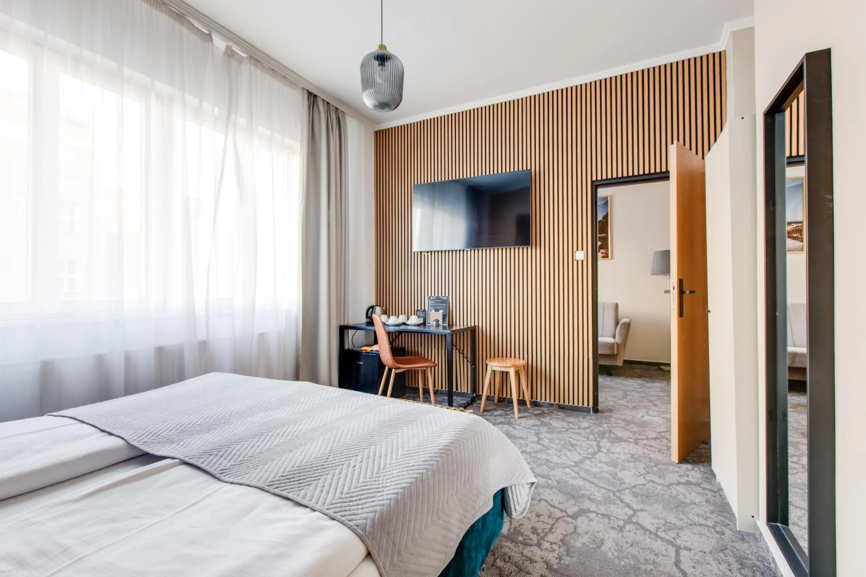 Bed in Hotel Andante