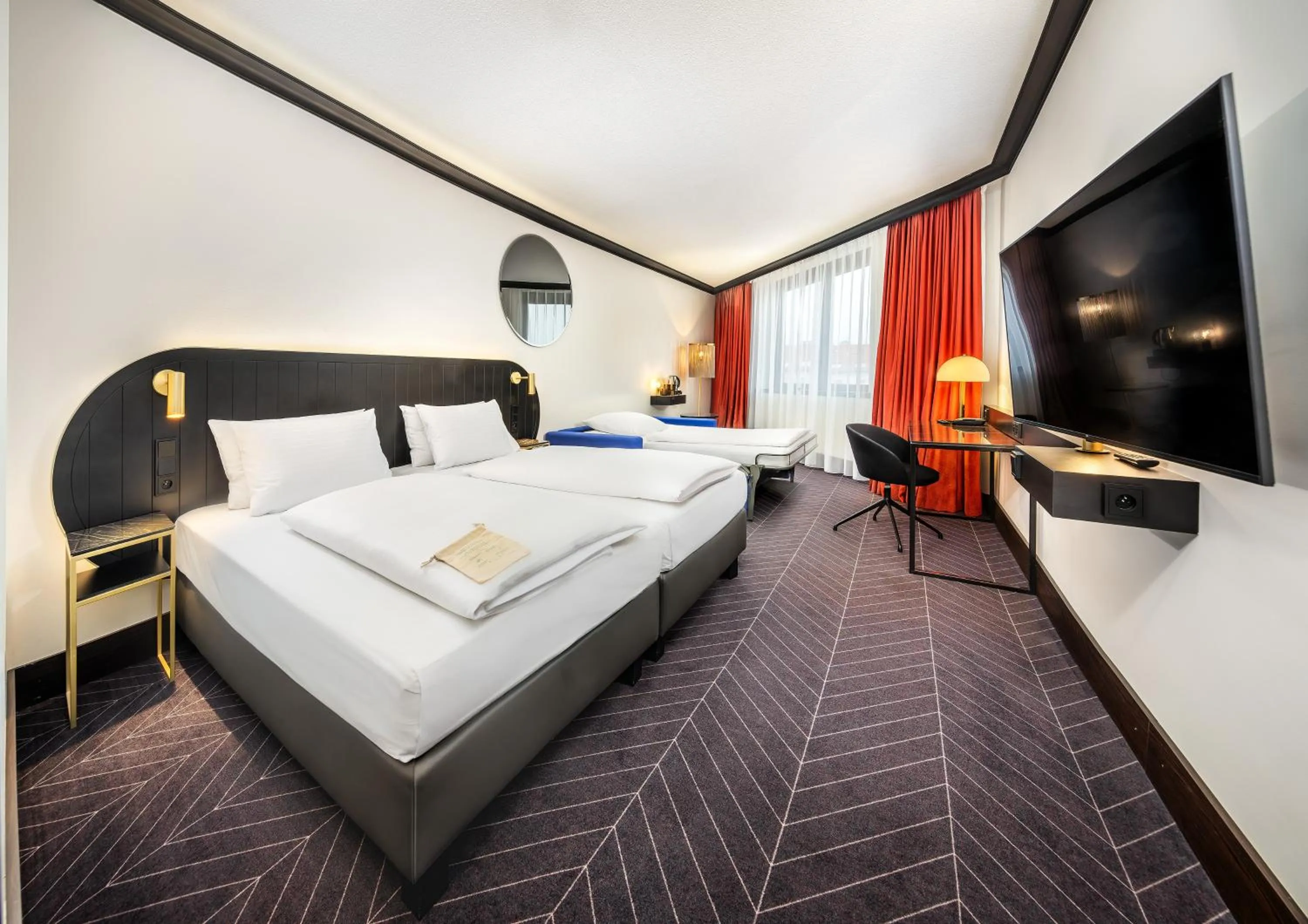 Bed in Diplomat Hotel Prague