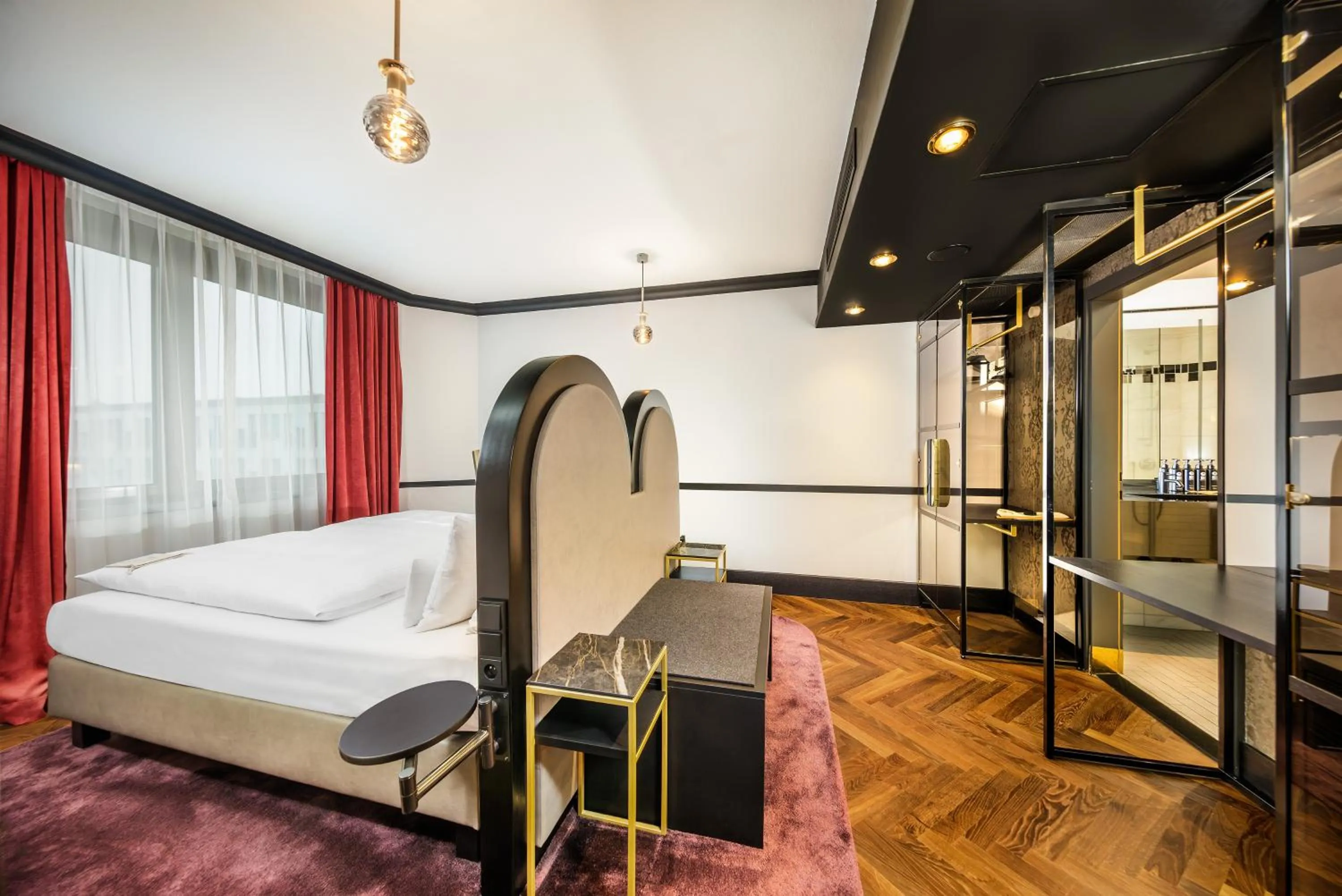 Bed in Diplomat Hotel Prague