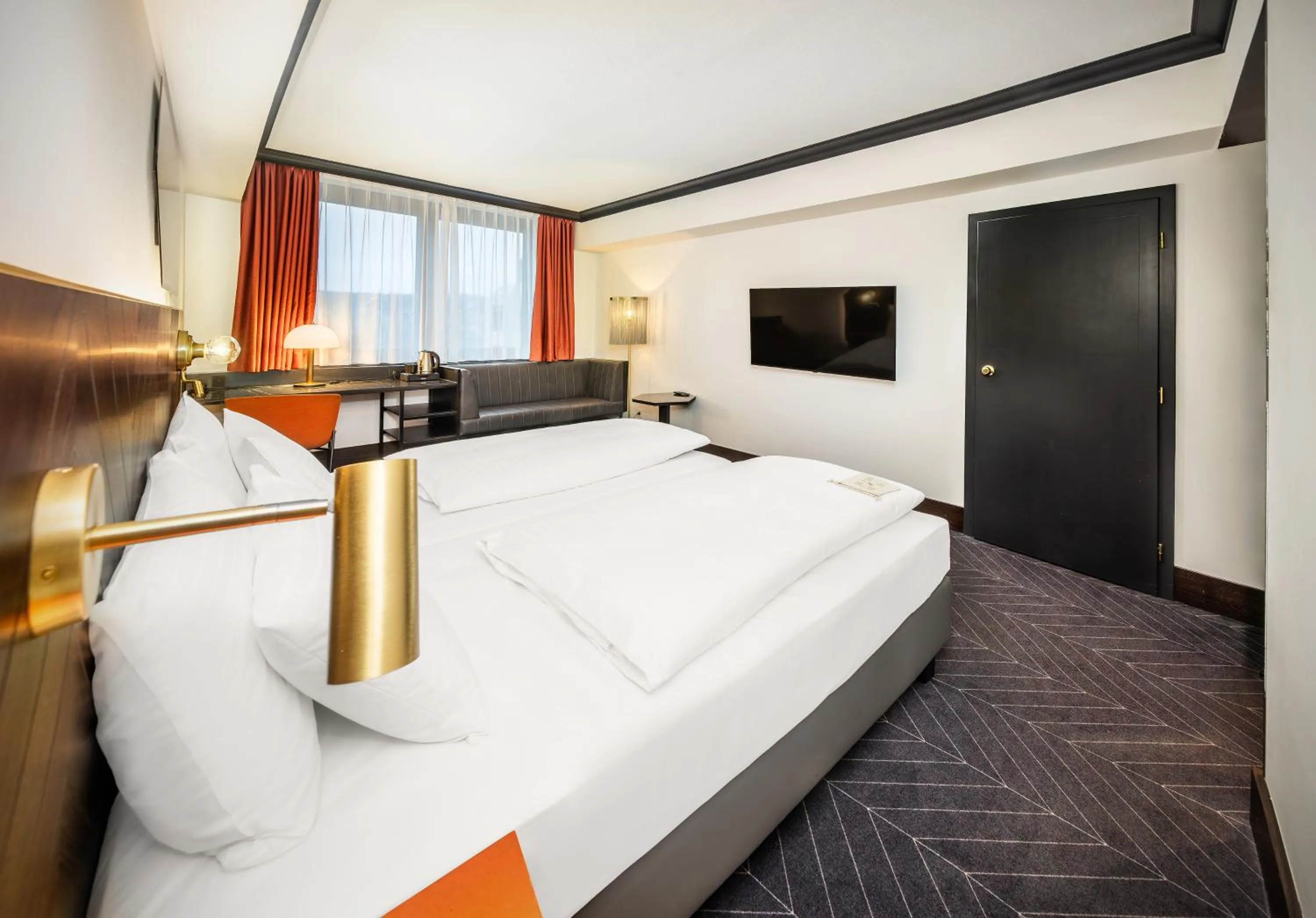 Bed in Diplomat Hotel Prague