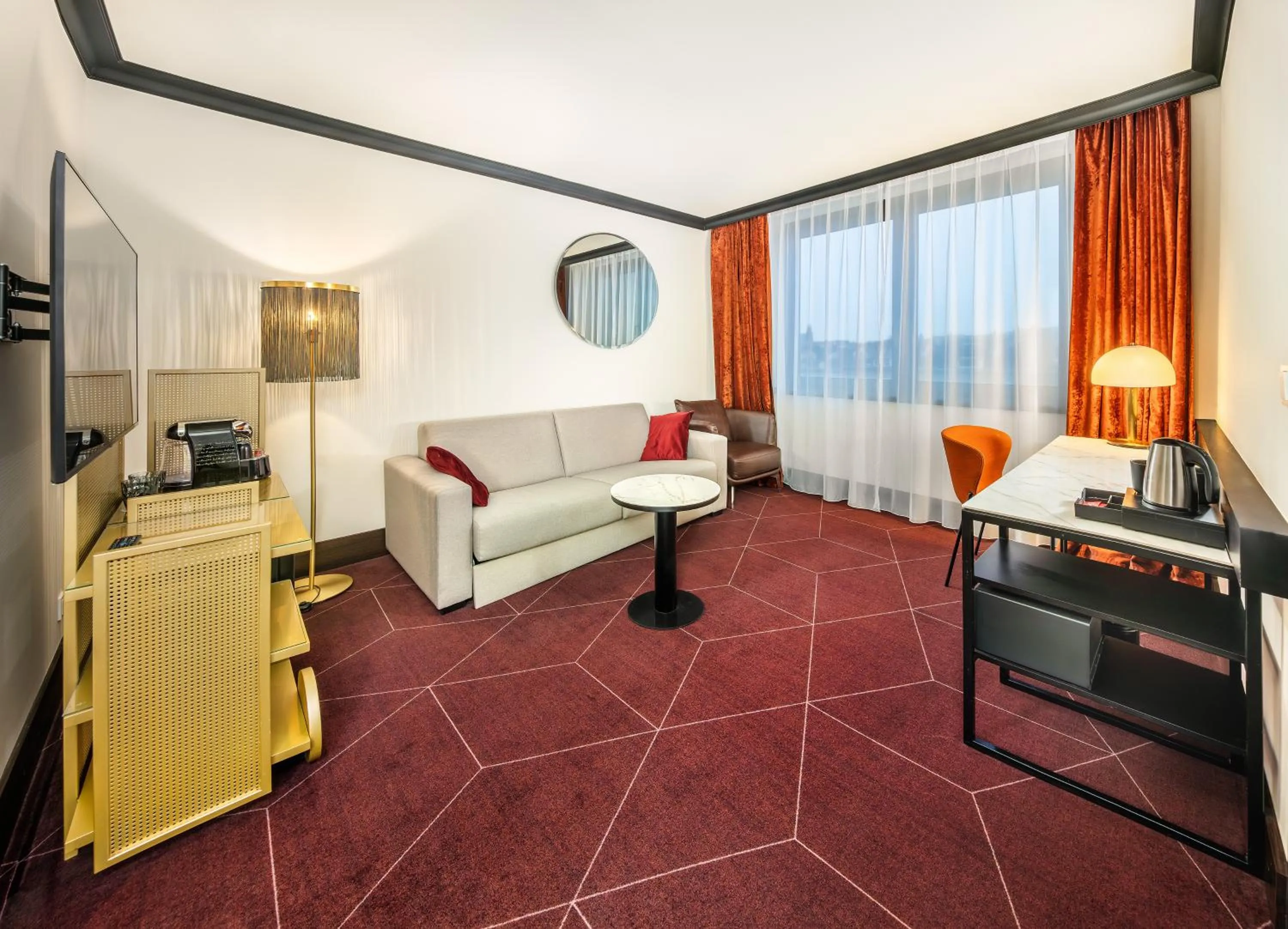 Living room in Diplomat Hotel Prague