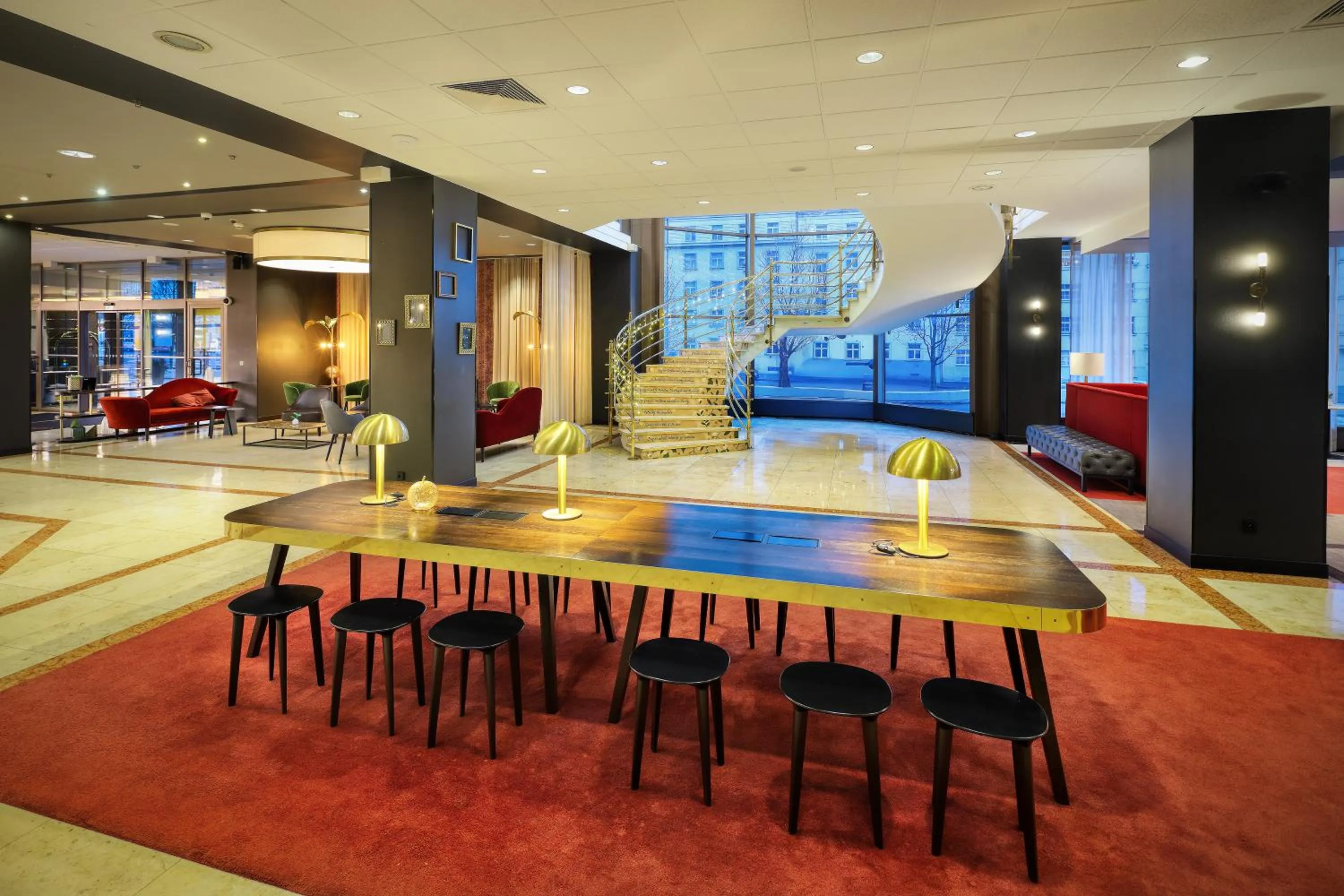 Lobby or reception in Diplomat Hotel Prague