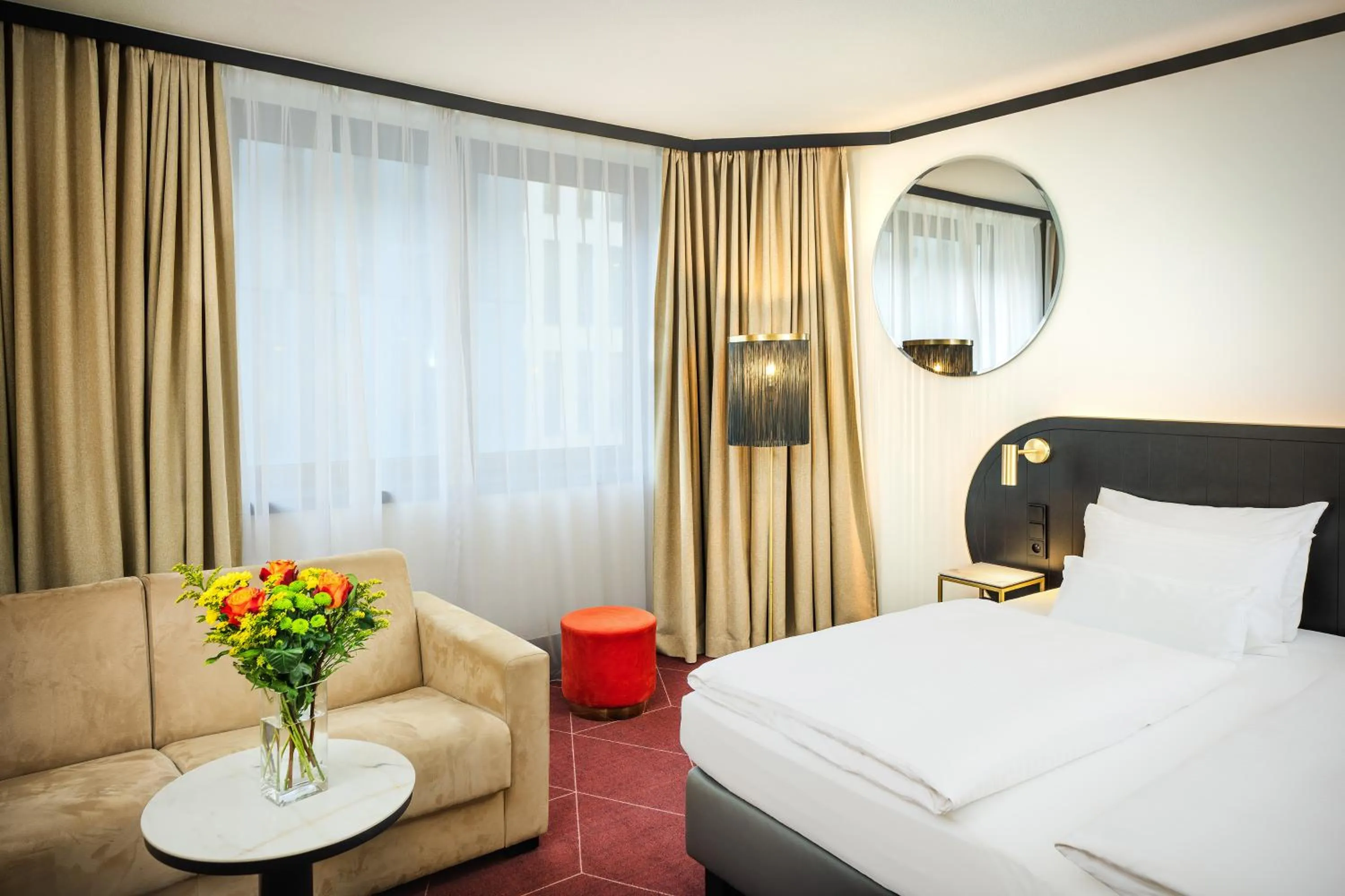 Bed in Diplomat Hotel Prague