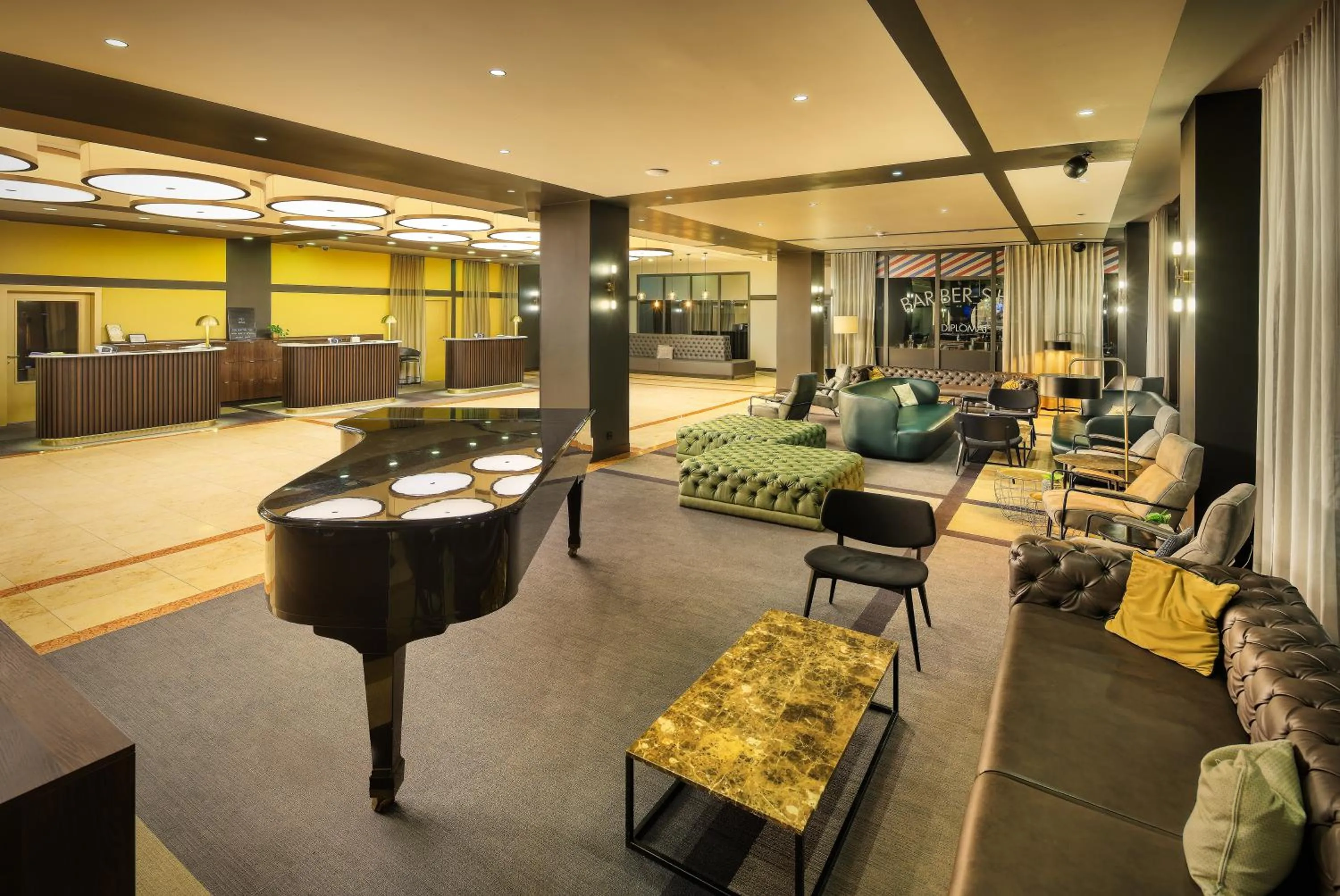 Lobby or reception in Diplomat Hotel Prague
