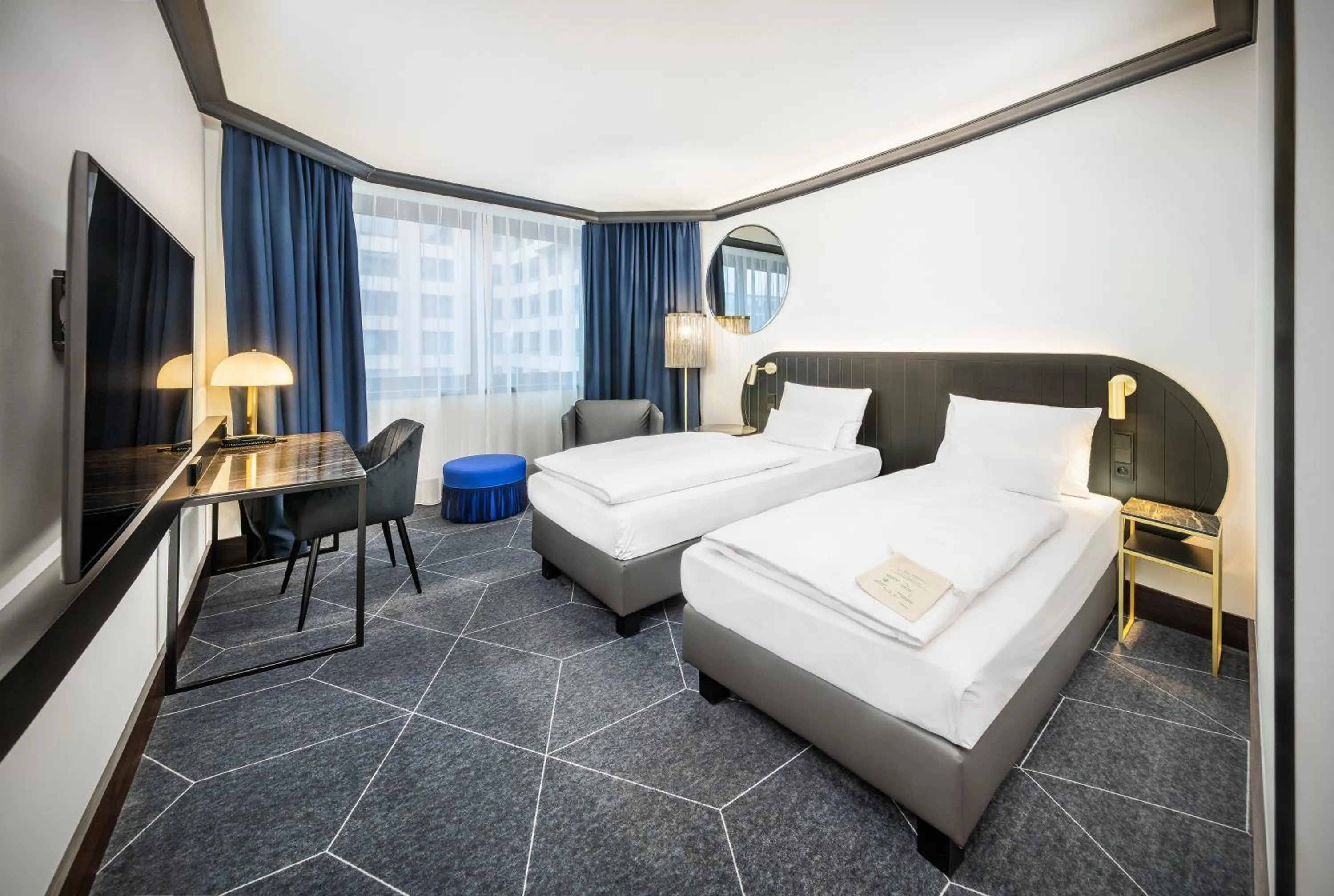 Bed in Diplomat Hotel Prague