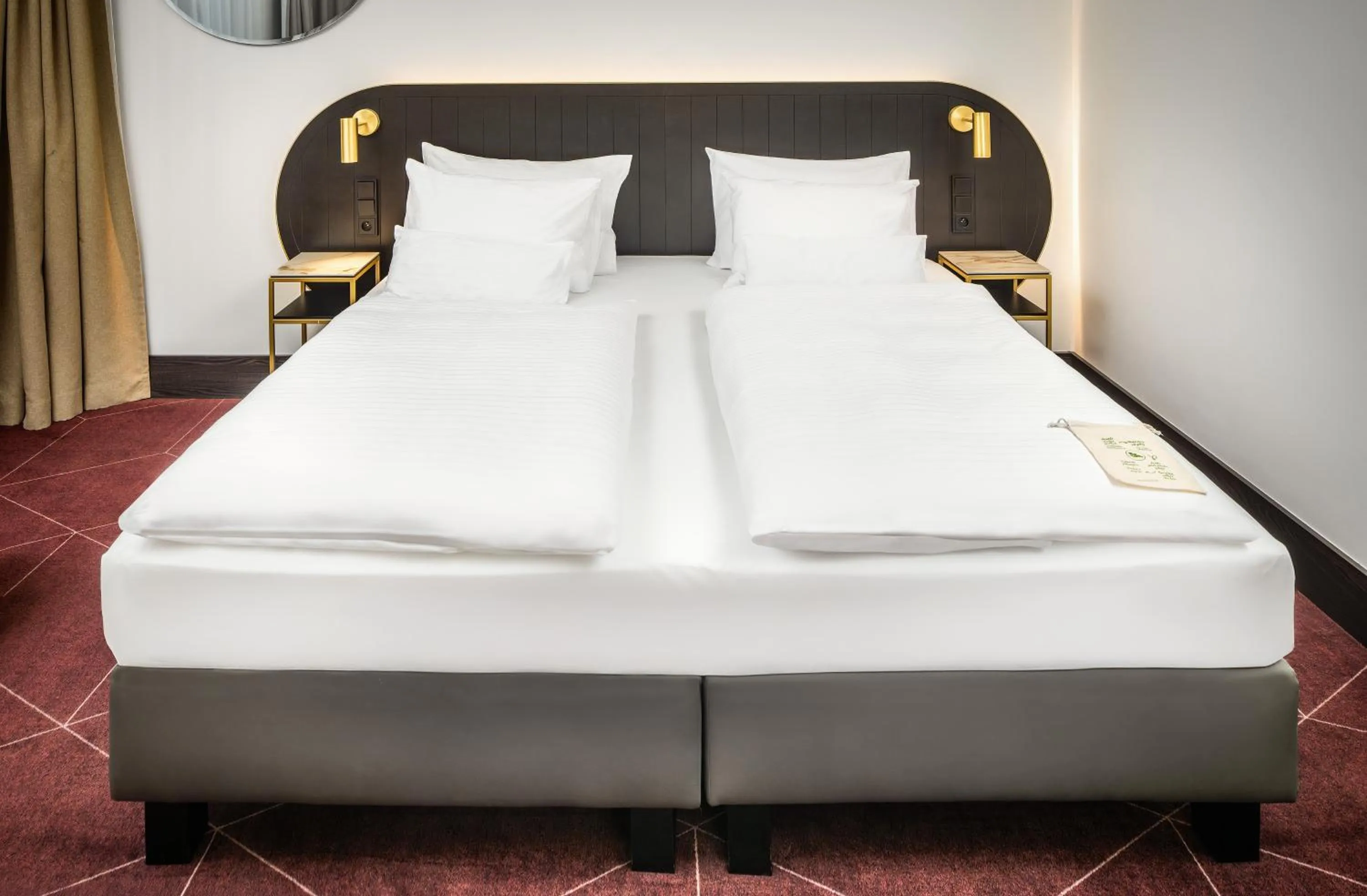 Bed in Diplomat Hotel Prague