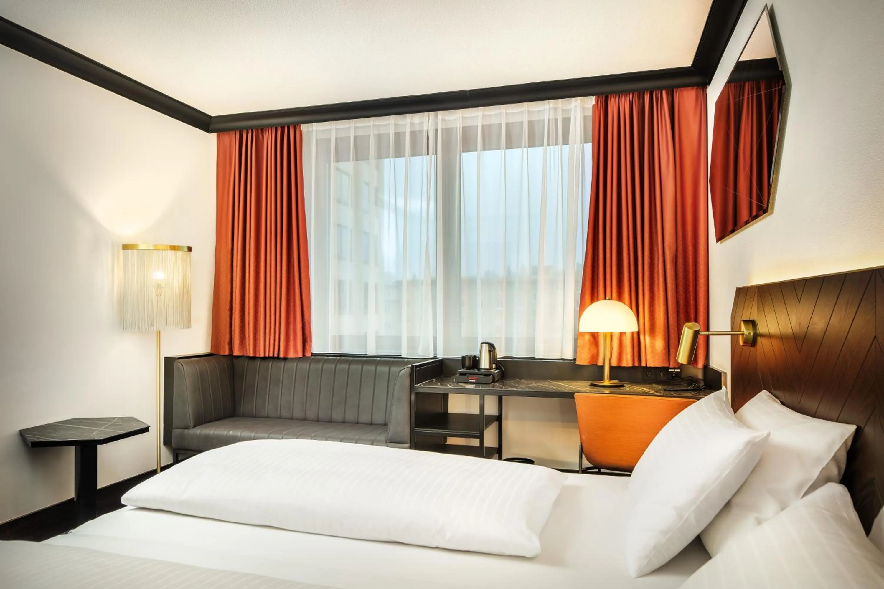 Bed in Diplomat Hotel Prague