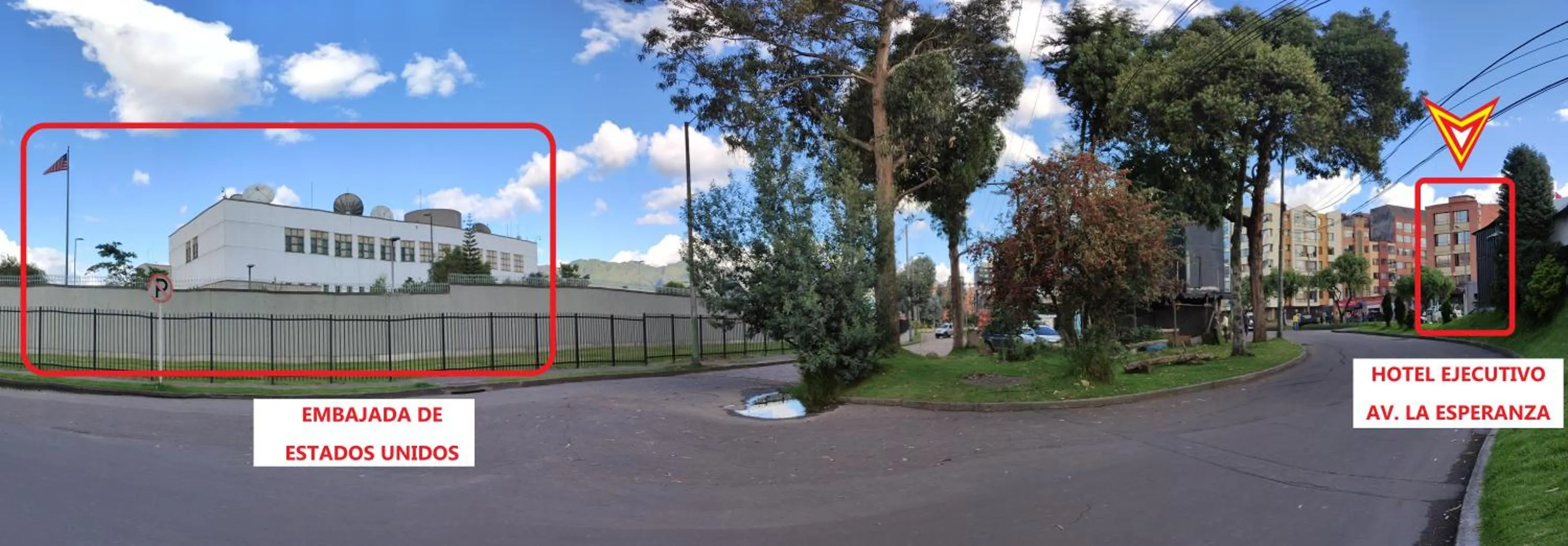 Location in Hotel Ejecutivo Av la Esperanza