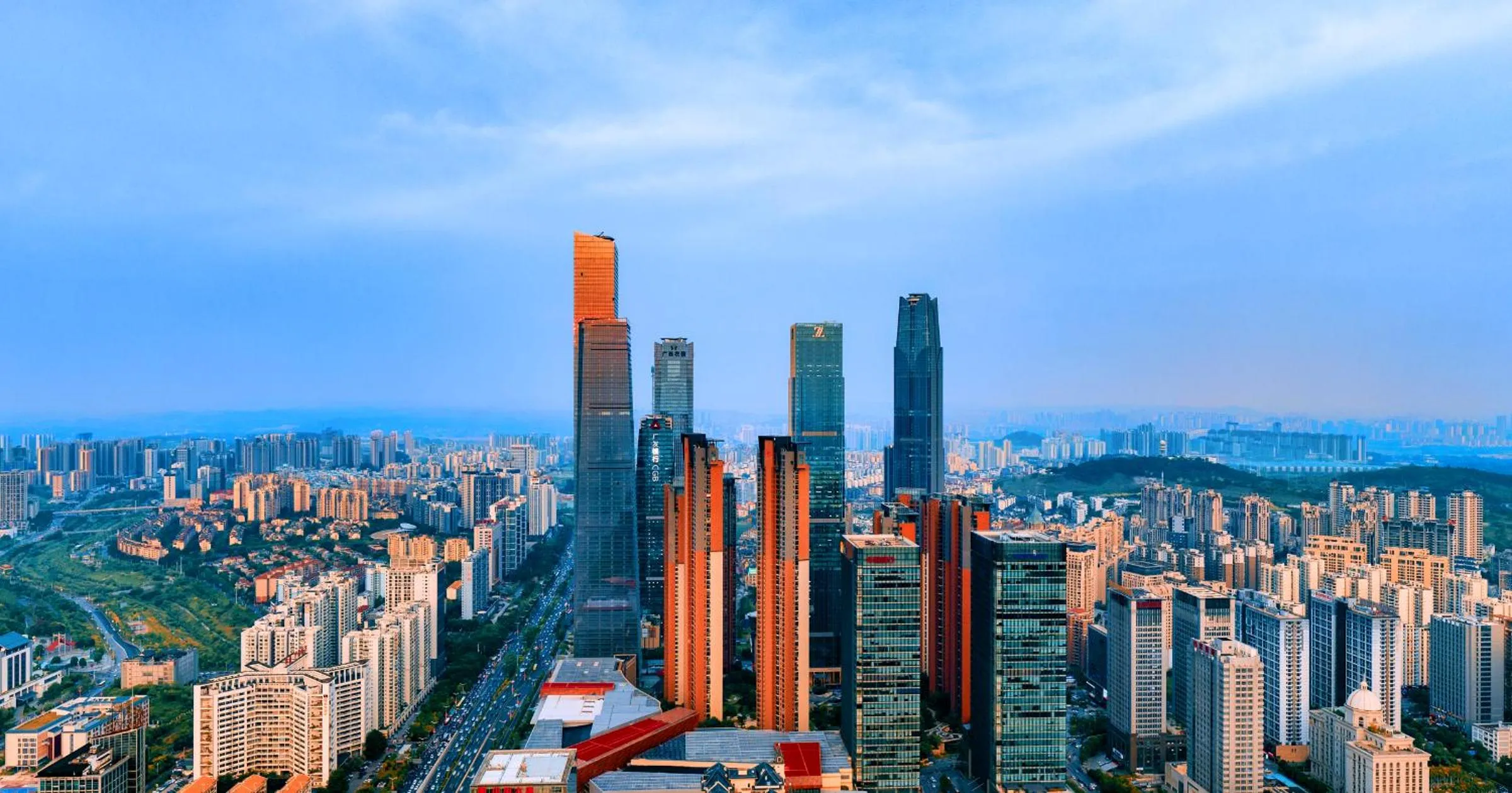 Property building in Shangri-La Nanning - The tallest hotel worldwide in Shangri-La Group