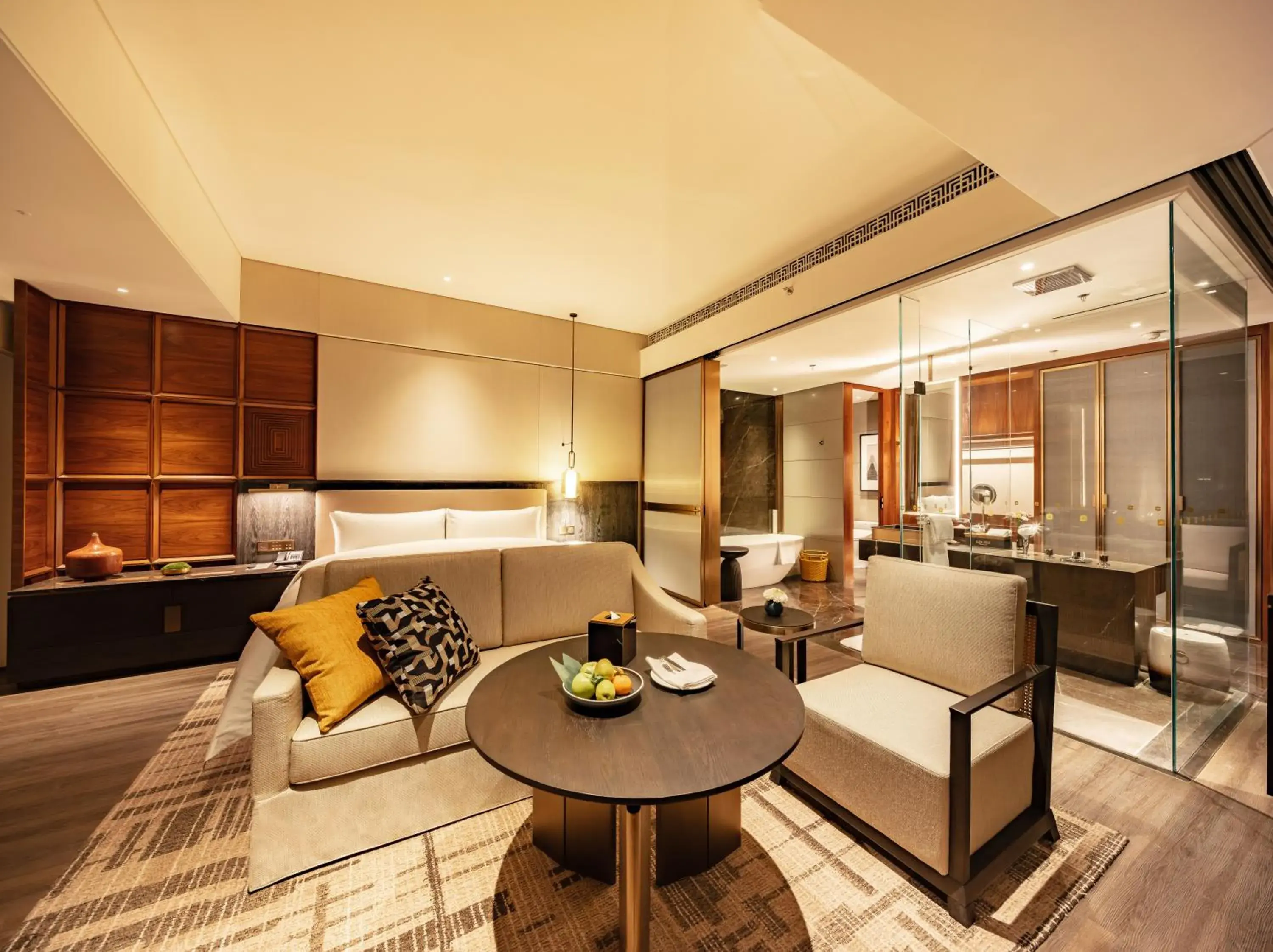 Photo of the whole room in Shangri-La Nanning - The tallest hotel worldwide in Shangri-La Group Photo of the whole room in Shangri-La Nanning - The tallest hotel worldwide in Shangri-La Group