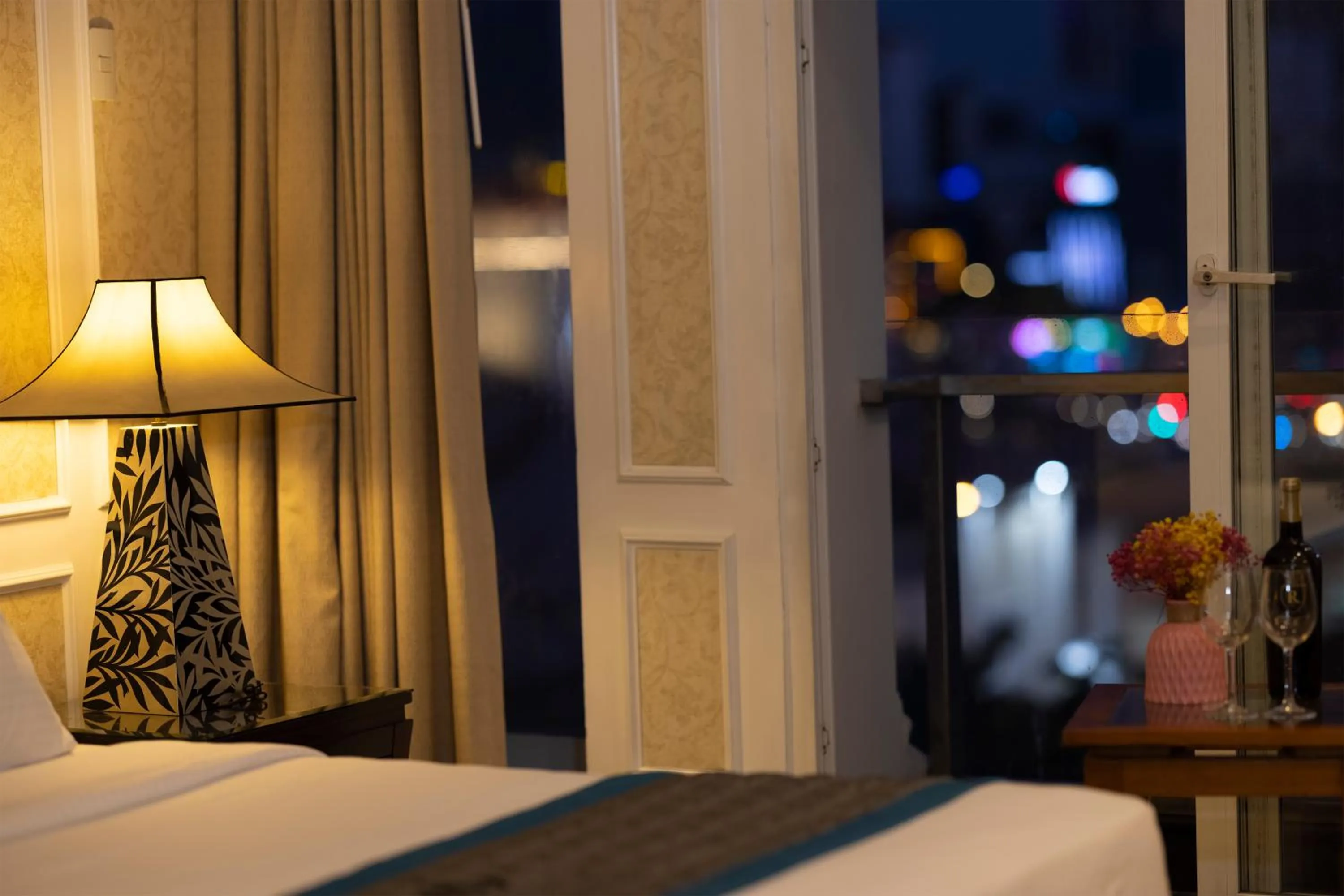 Bed in Anpha Boutique Hotel