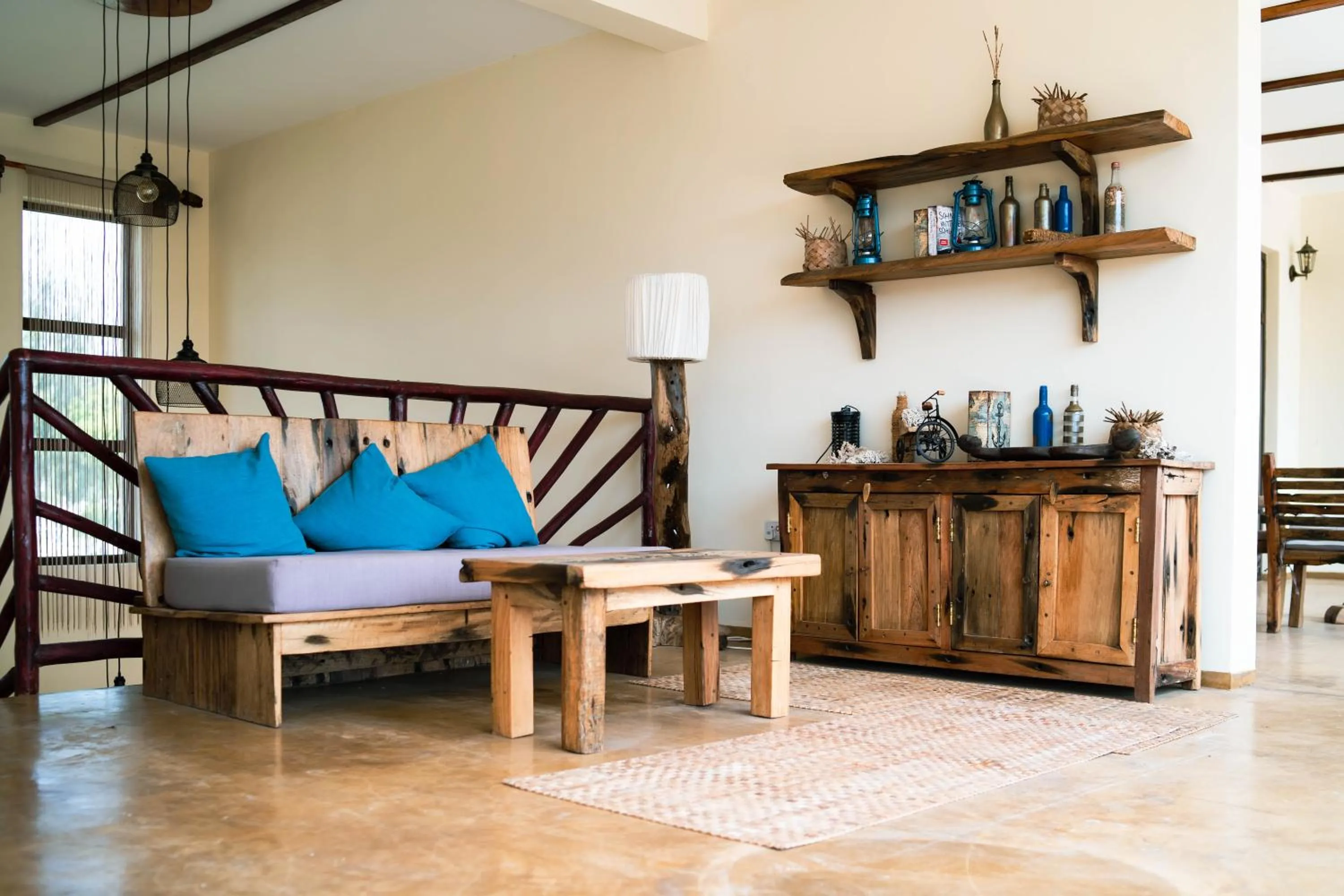 Seating area in Paje Blu Boutique Hotel