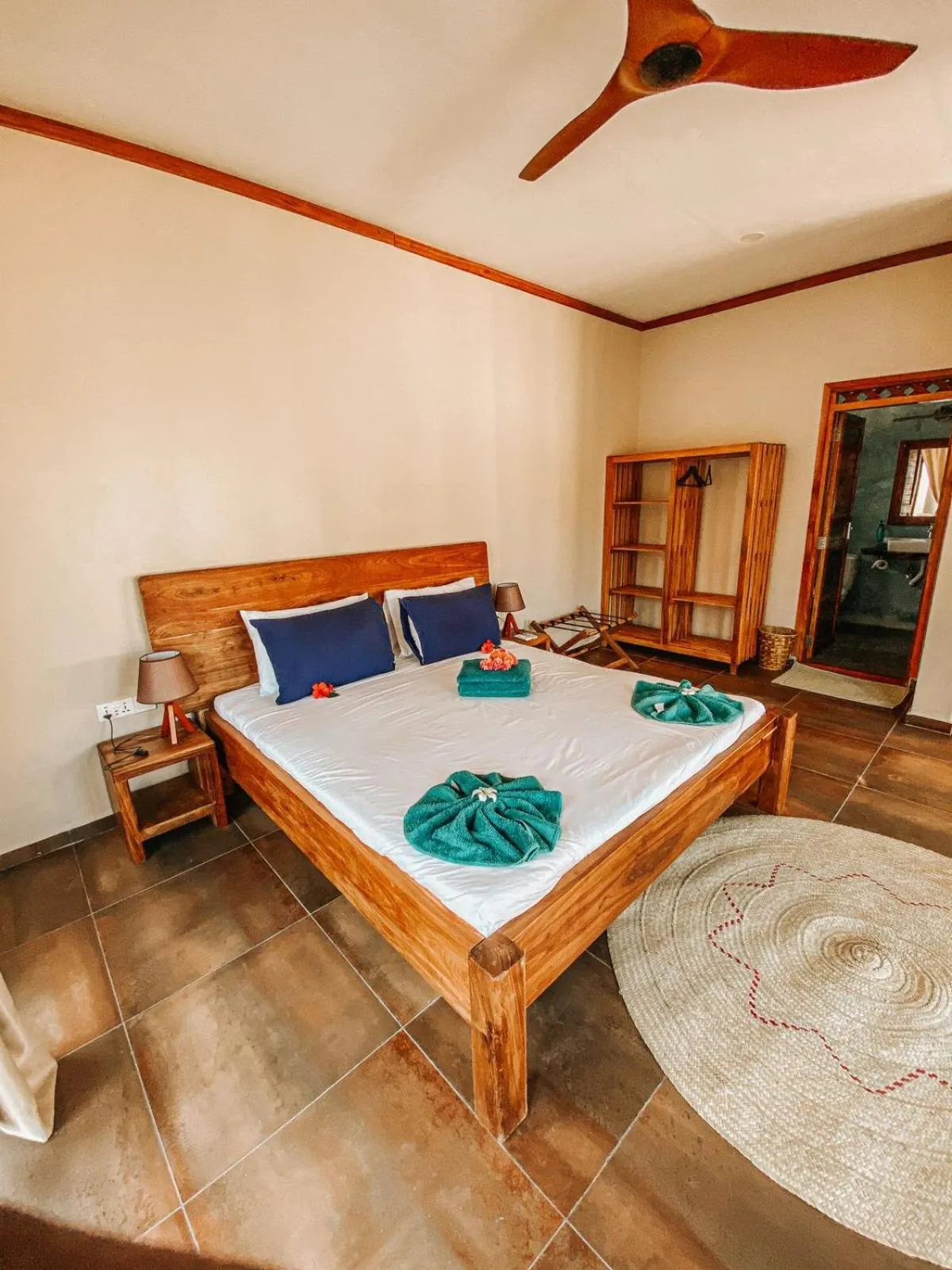 View (from property/room), Bed in Paje Blu Boutique Hotel