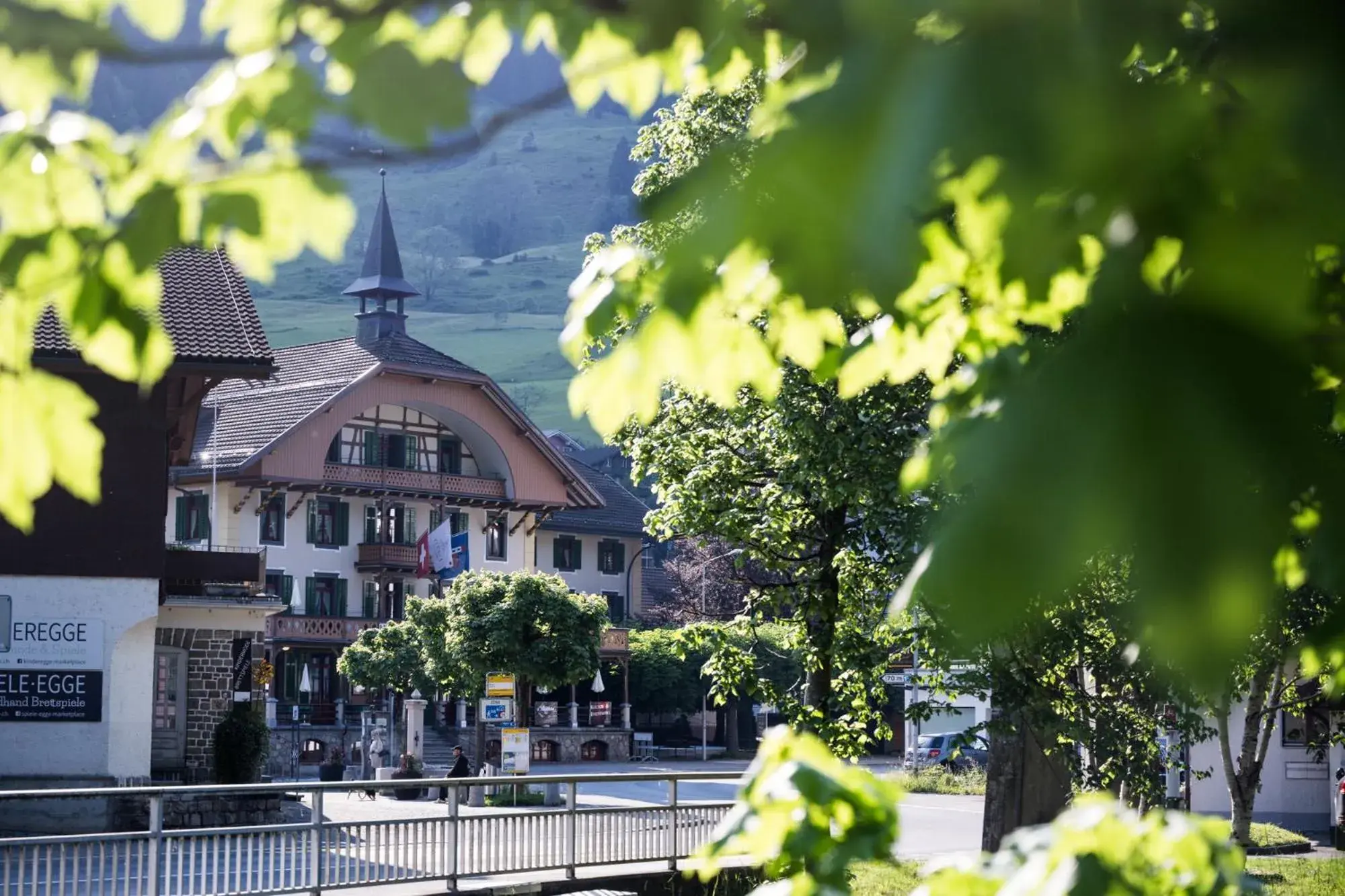 Facade/entrance in FLÜHLI Hotel Kurhaus Facade/entrance in FLÜHLI Hotel Kurhaus