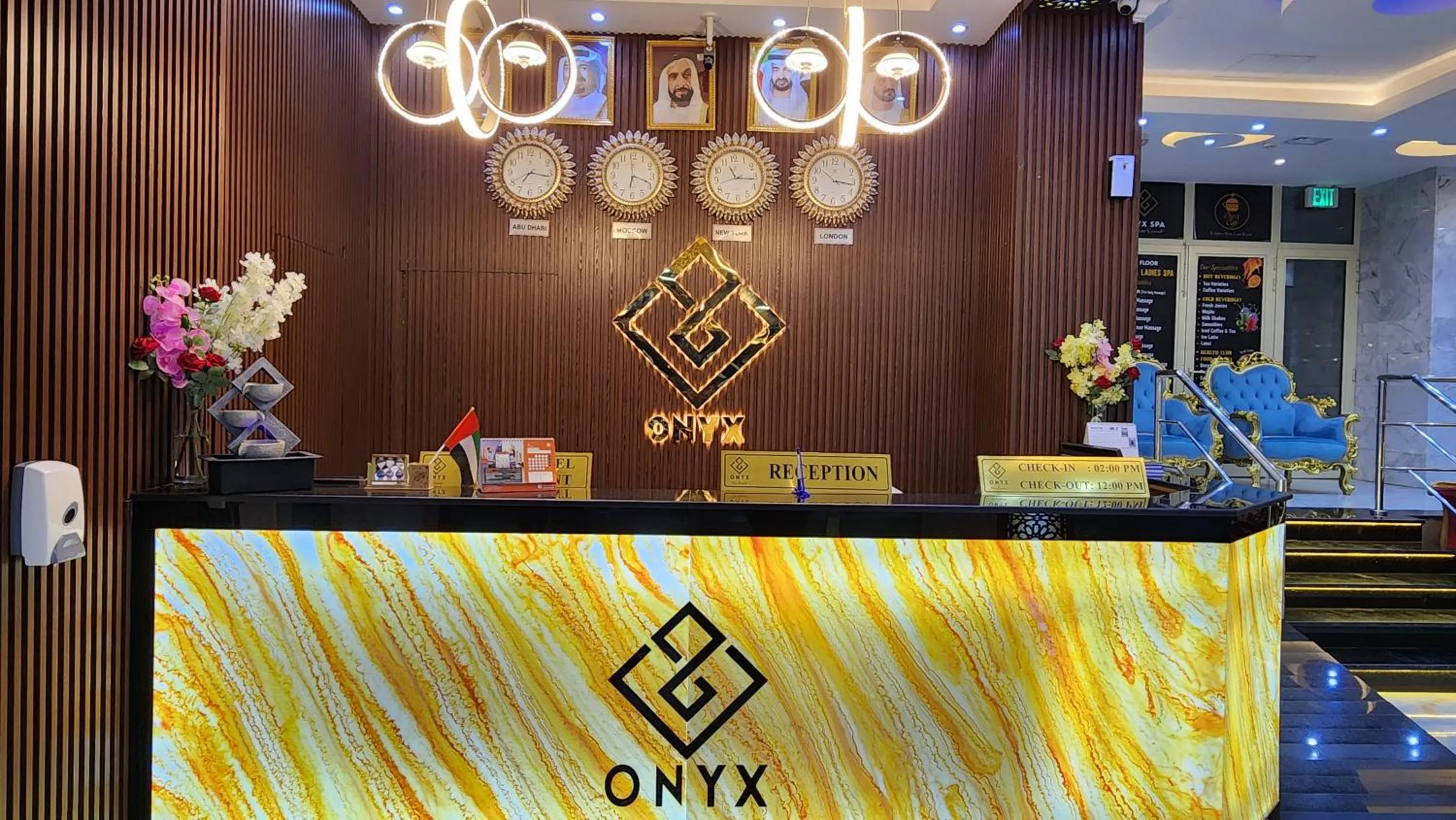 Property logo or sign in Onyx Hotel Apartments - MAHA HOSPITALITY GROUP