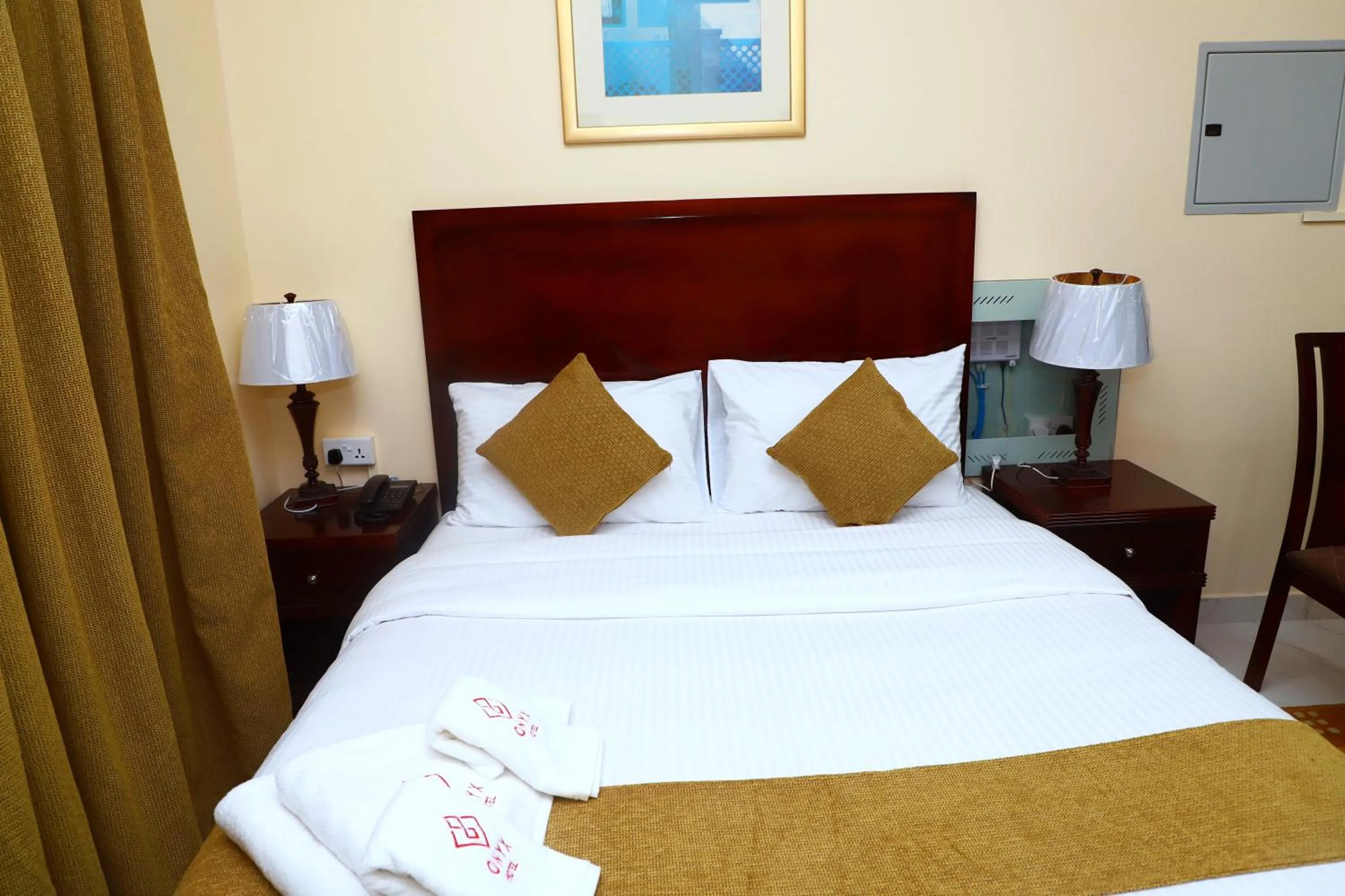 Bedroom, Bed in Onyx Hotel Apartments - MAHA HOSPITALITY GROUP