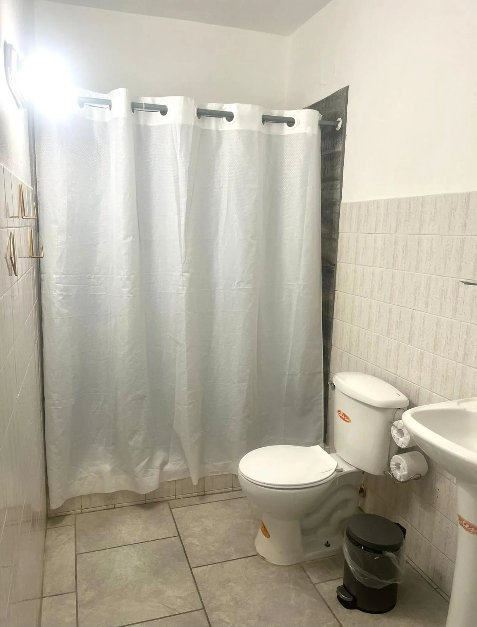 Shower in Douglas Highway Inn Hotel