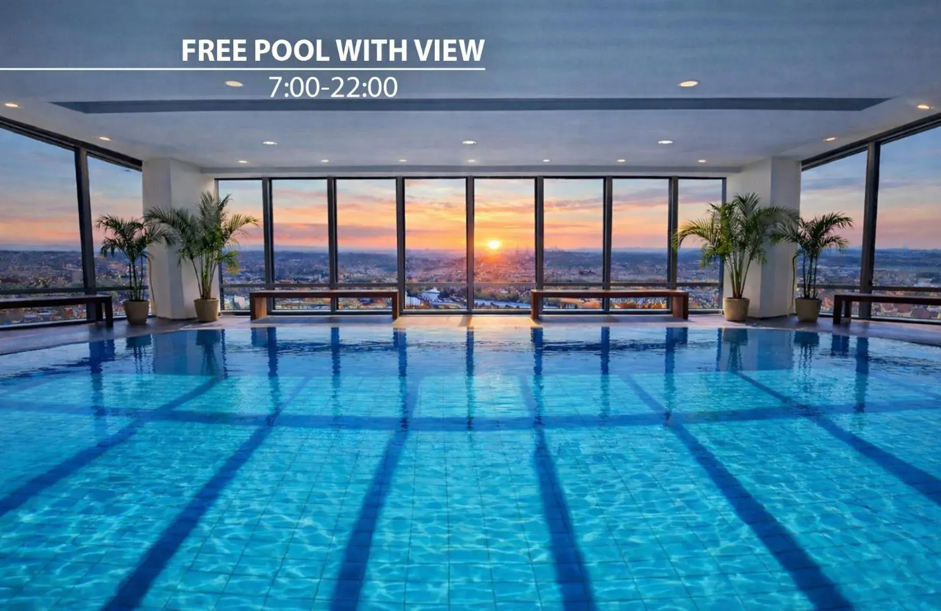 Swimming pool in Grand Hotel Prague Towers - Czech Leading Hotels Swimming pool in Grand Hotel Prague Towers - Czech Leading Hotels