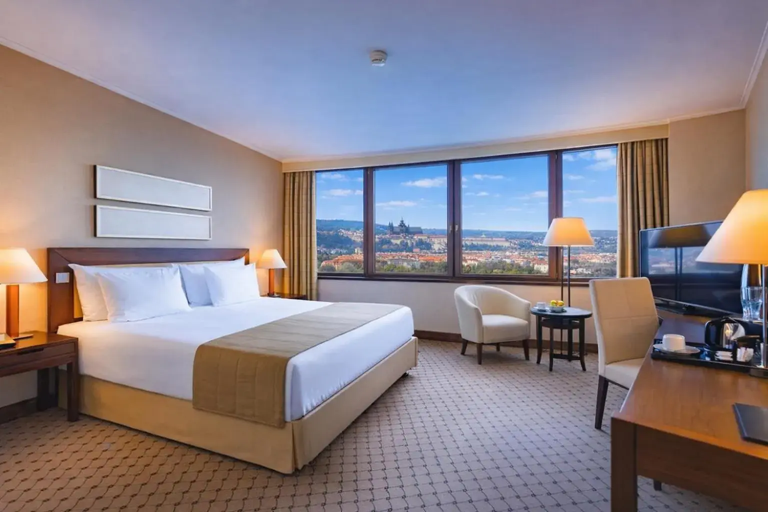 Bedroom, Bed in Grand Hotel Prague Towers - Czech Leading Hotels Bedroom, Bed in Grand Hotel Prague Towers - Czech Leading Hotels