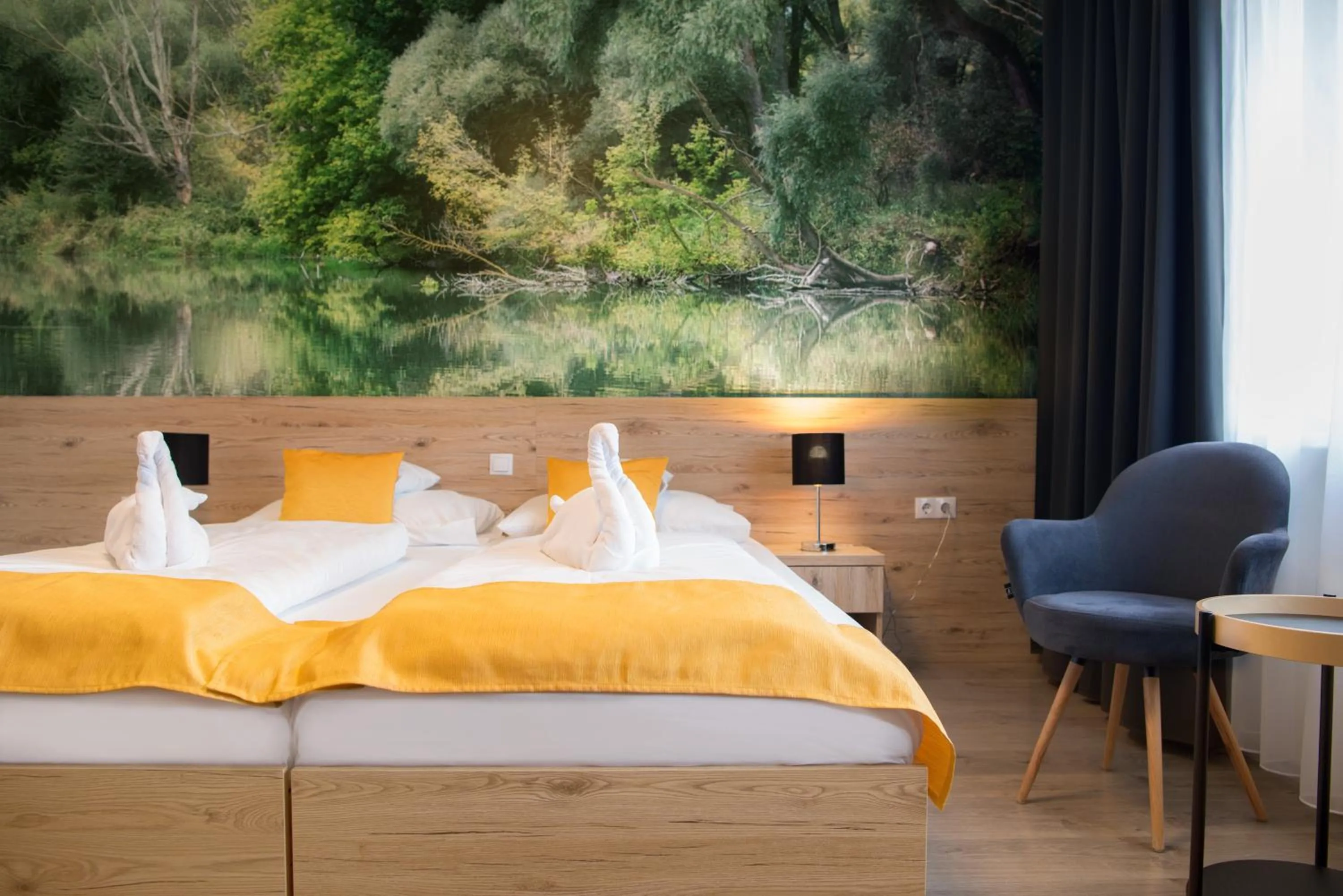 Bed in Gyirmót Sport & Wellness Hotel