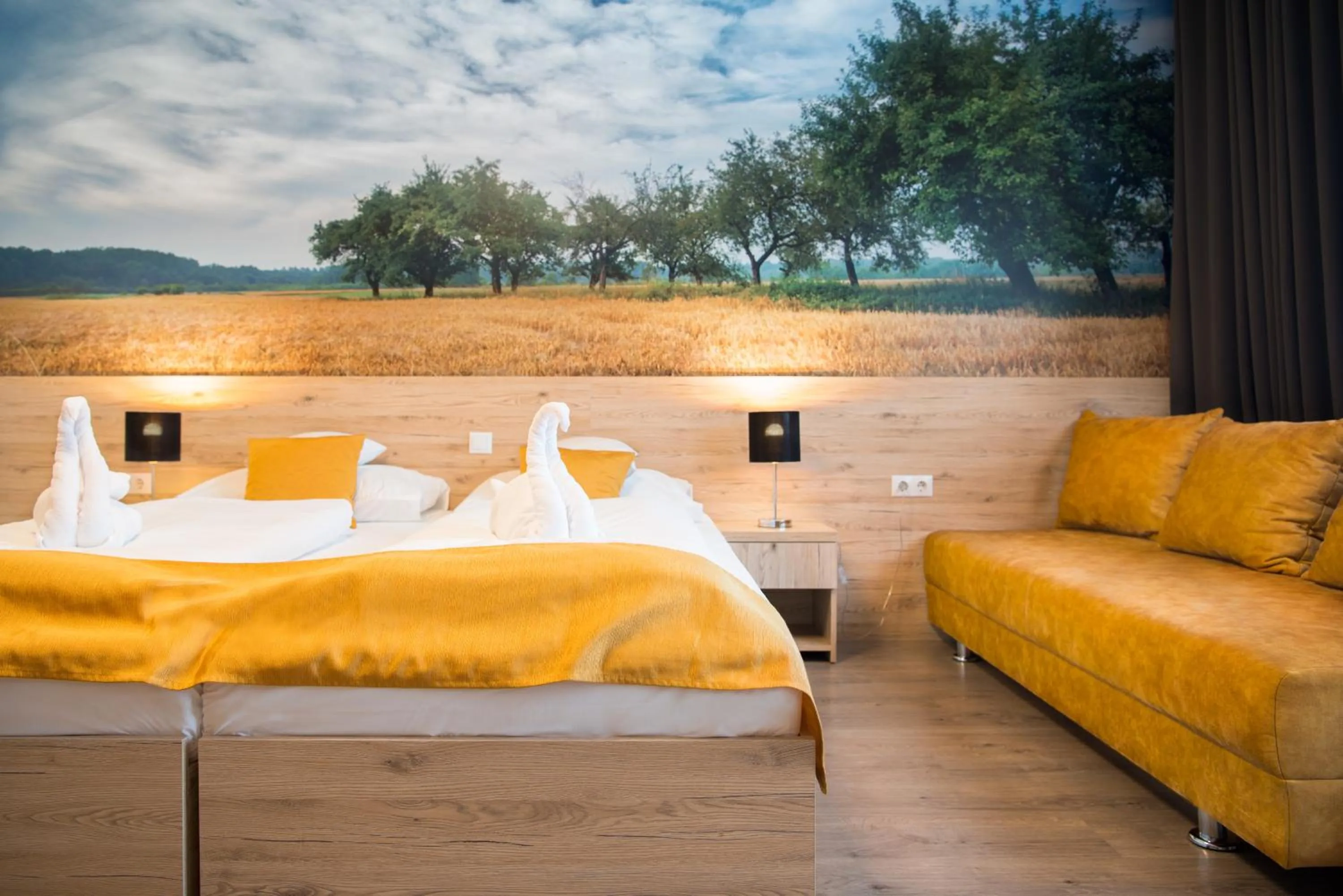 Bed in Gyirmót Sport & Wellness Hotel