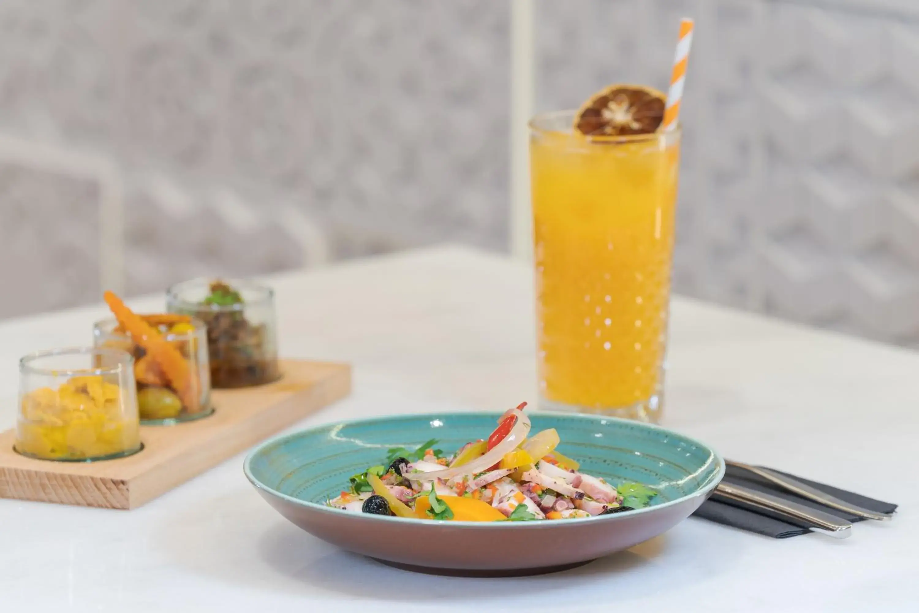 Food close-up in Pestana CR7 Marrakech Food close-up in Pestana CR7 Marrakech