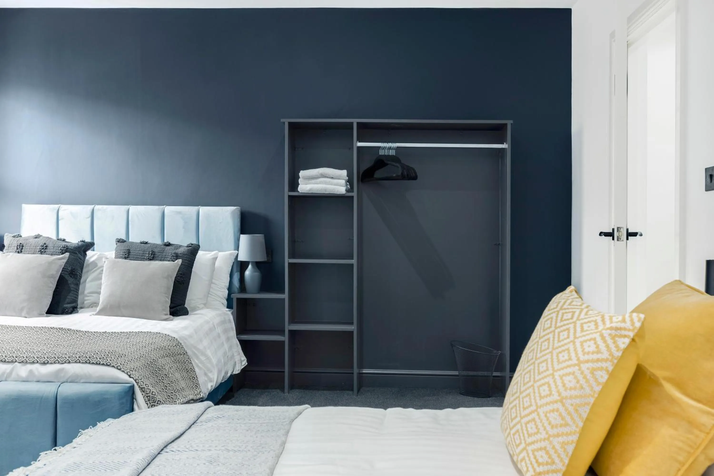 Bedroom, Bed in Wellington Suites by Sasco Apartments