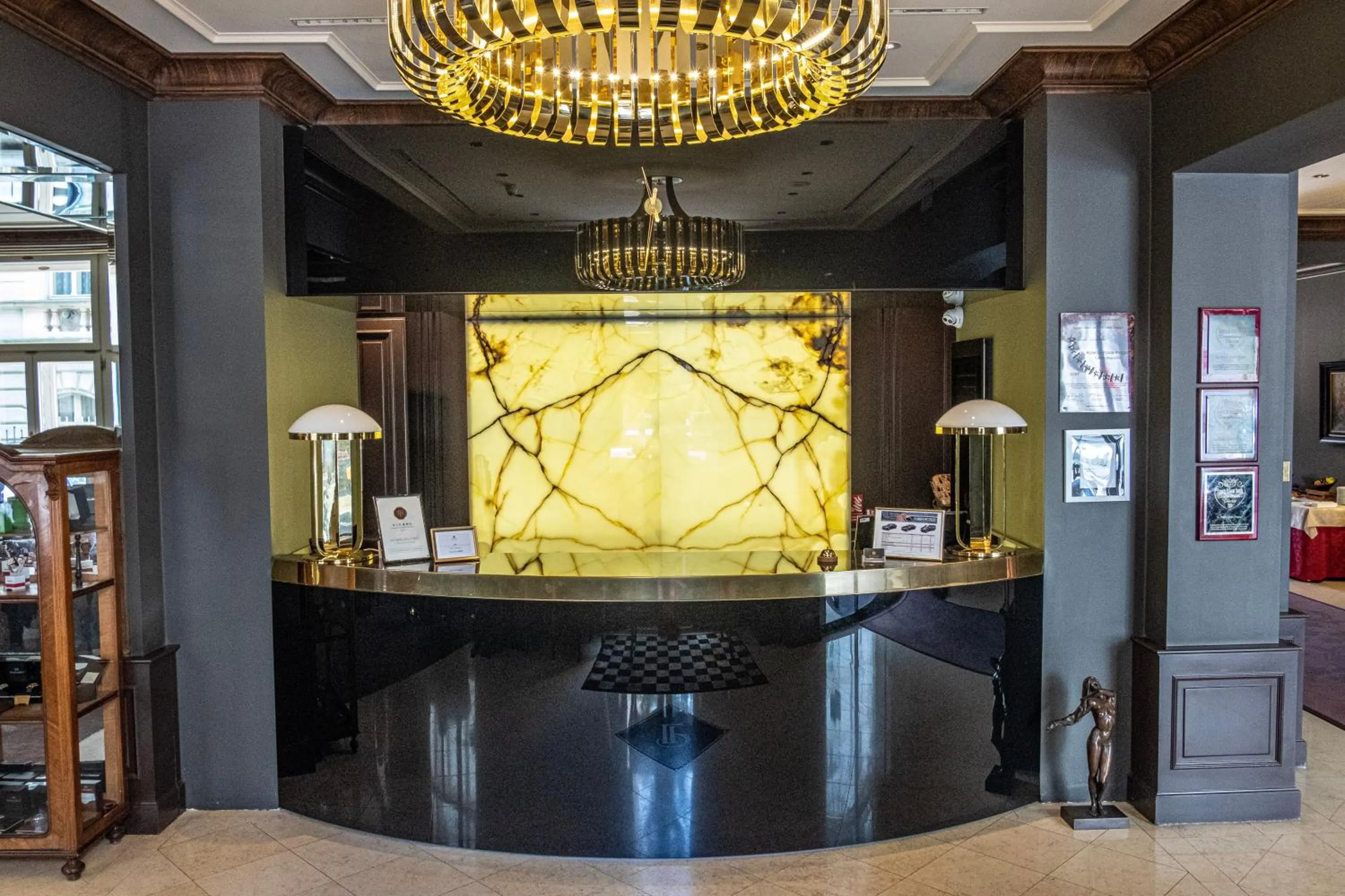 Lobby or reception in Le Palais Art Hotel Prague