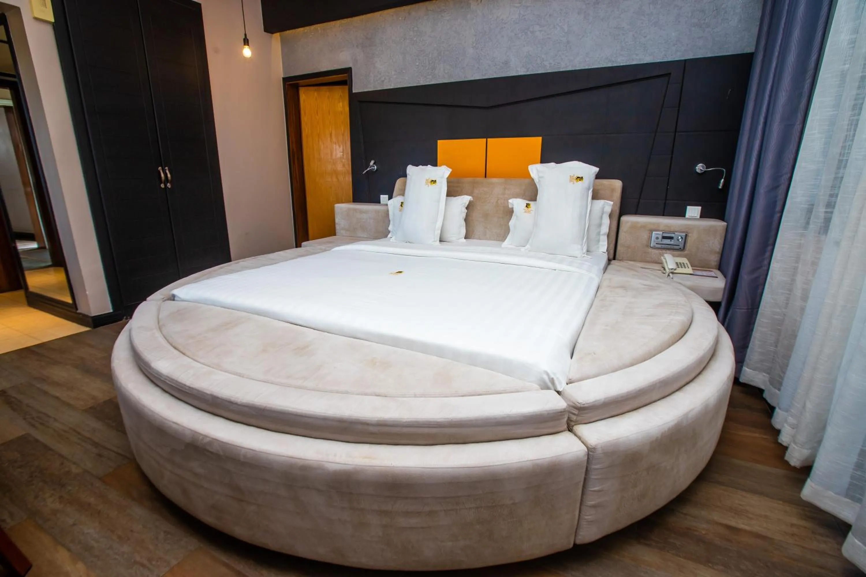 Bed in Gold Crest Hotel