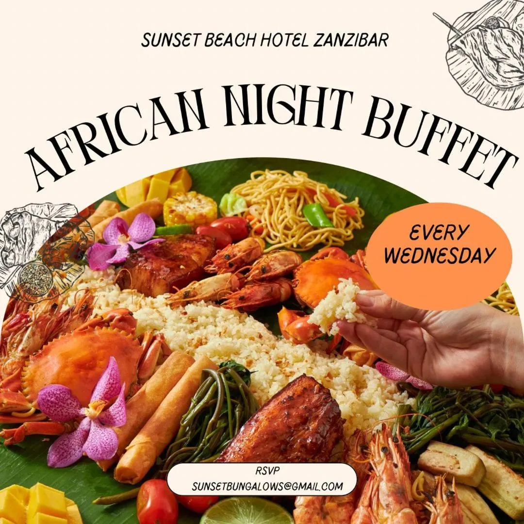 Dinner in Sunset Kendwa Beach Hotel