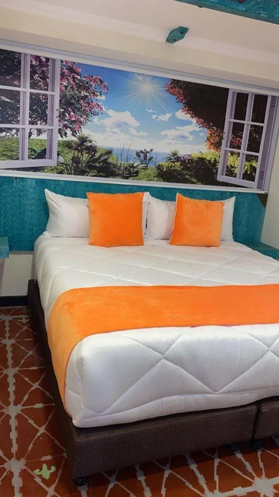 Bed in Hotel Casa Antigua