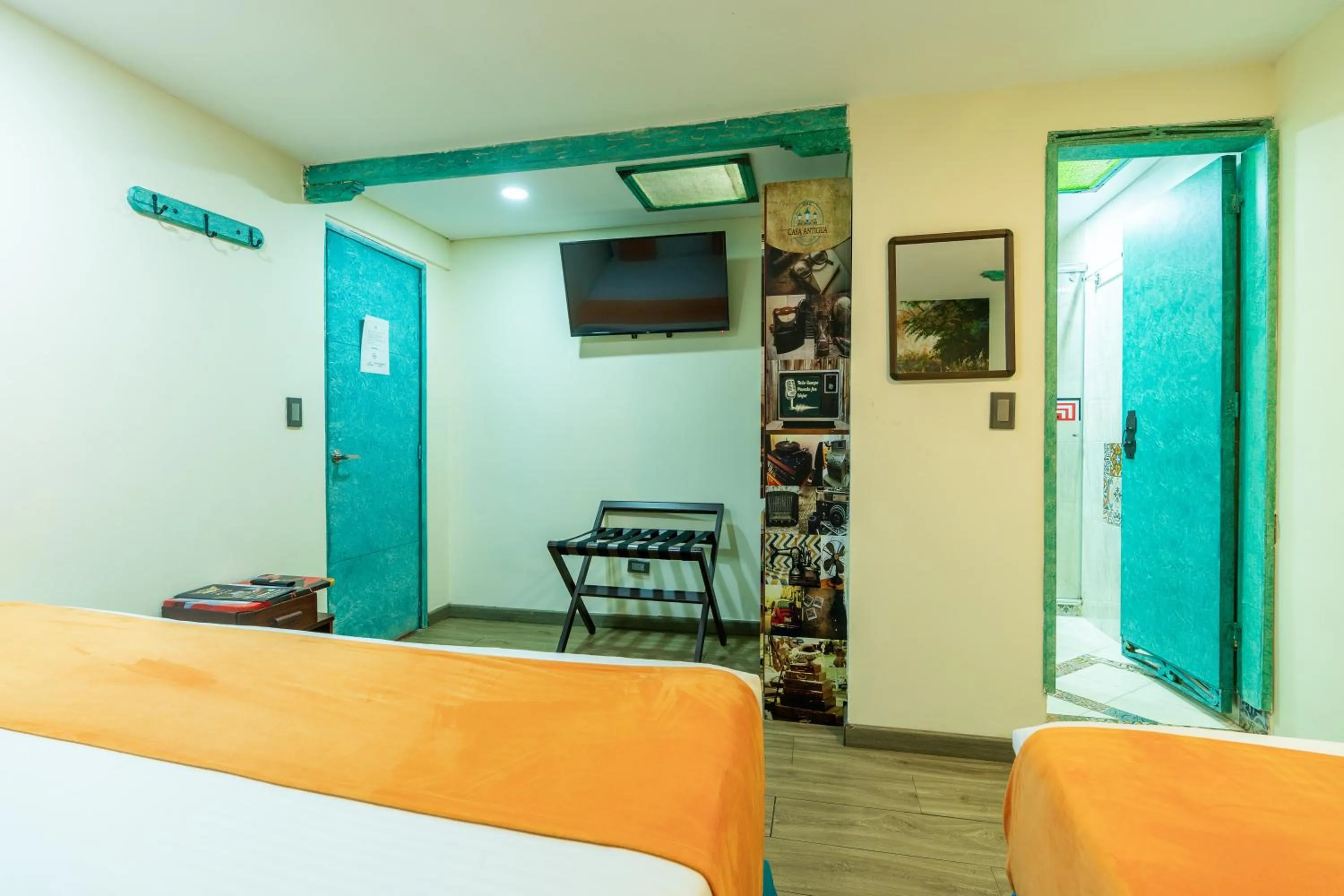 Bed in Hotel Casa Antigua