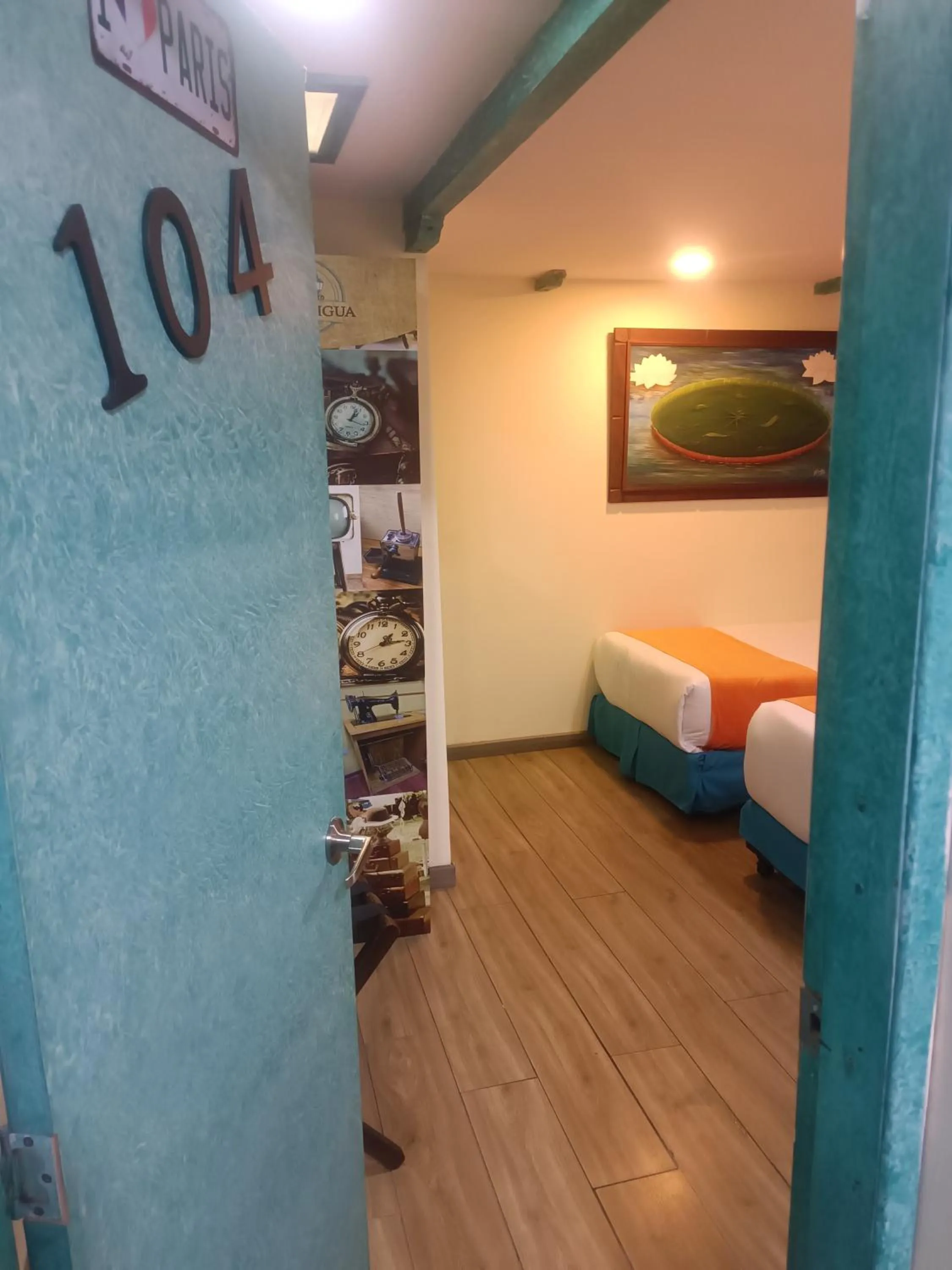 Bed in Hotel Casa Antigua