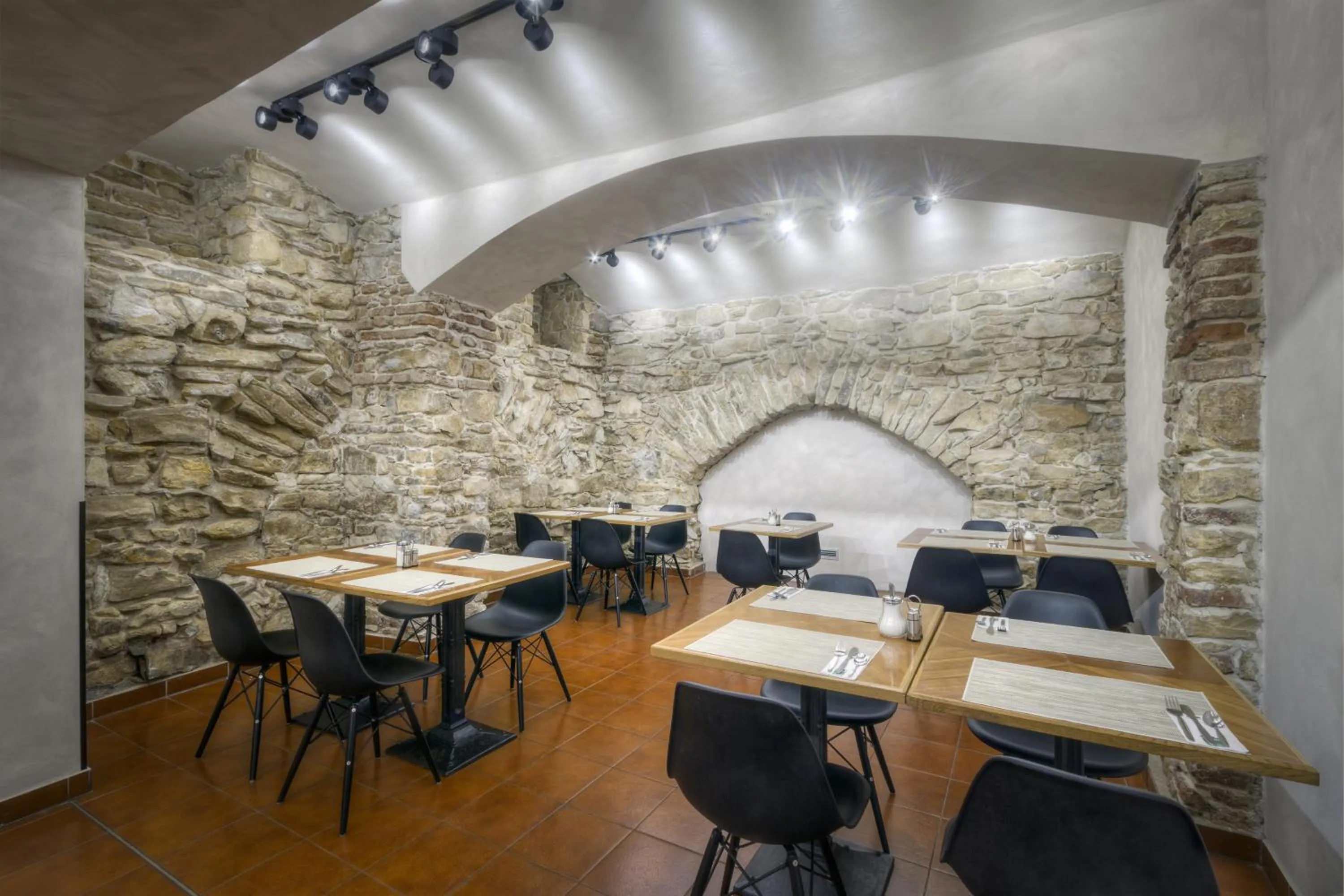 Seating area in Hotel Mucha