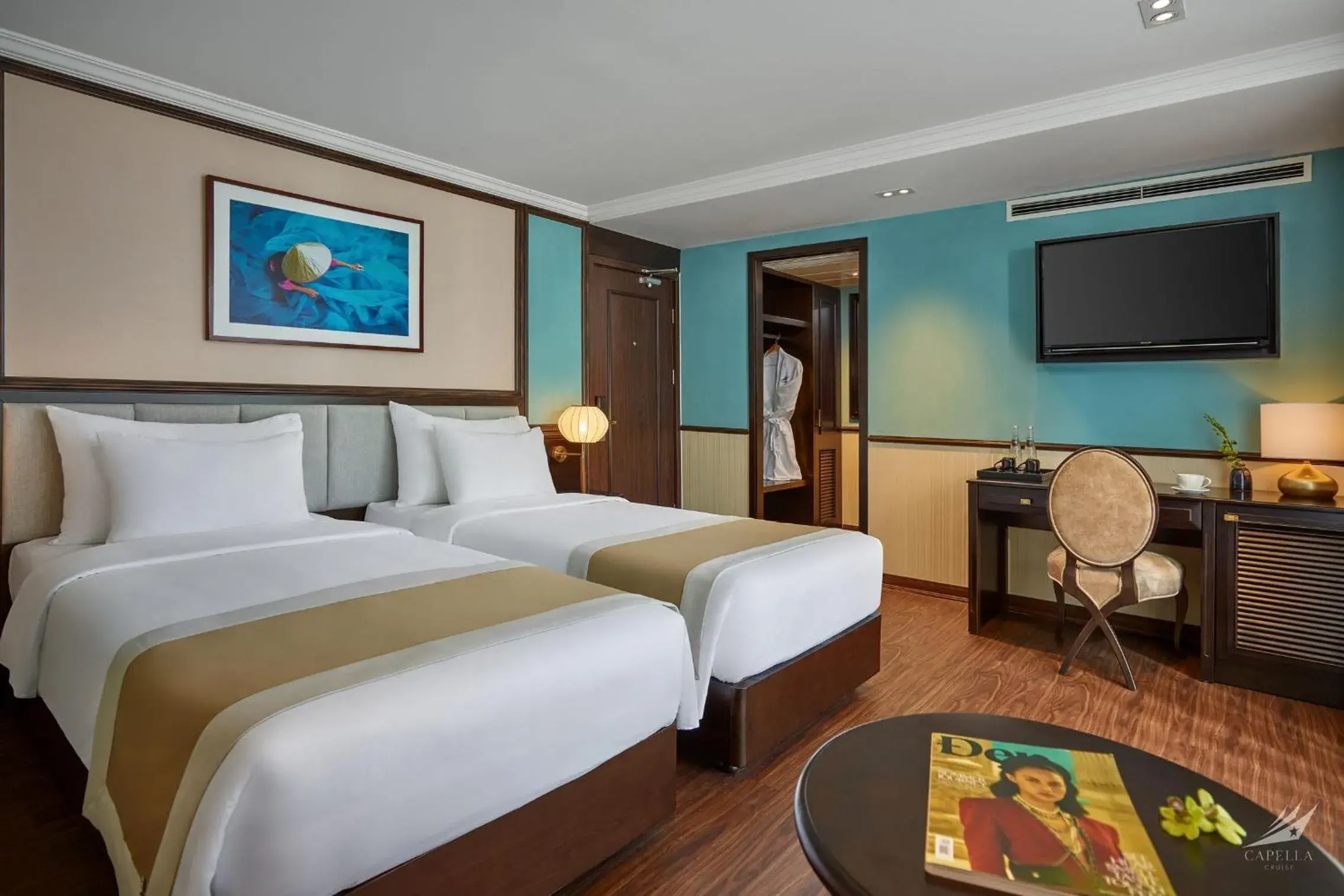 Double/Twin Oasis Suite 2 days 1 night - single occupancy in Halong Capella Cruise - Member of Lyra cruise collection Double/Twin Oasis Suite 2 days 1 night - single occupancy in Halong Capella Cruise - Member of Lyra cruise collection