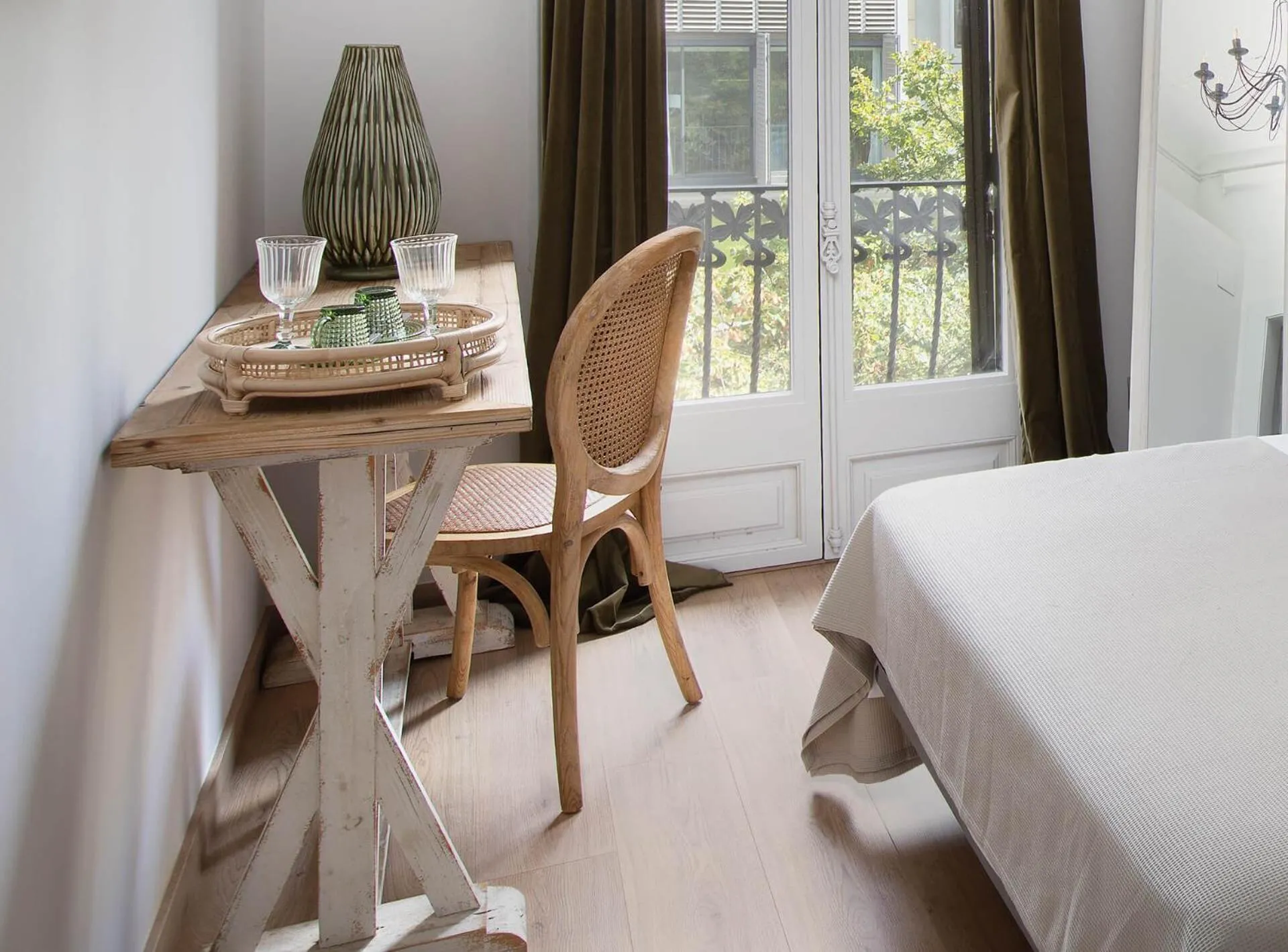 Balcony/Terrace, Bed in La Maison de Barcelone