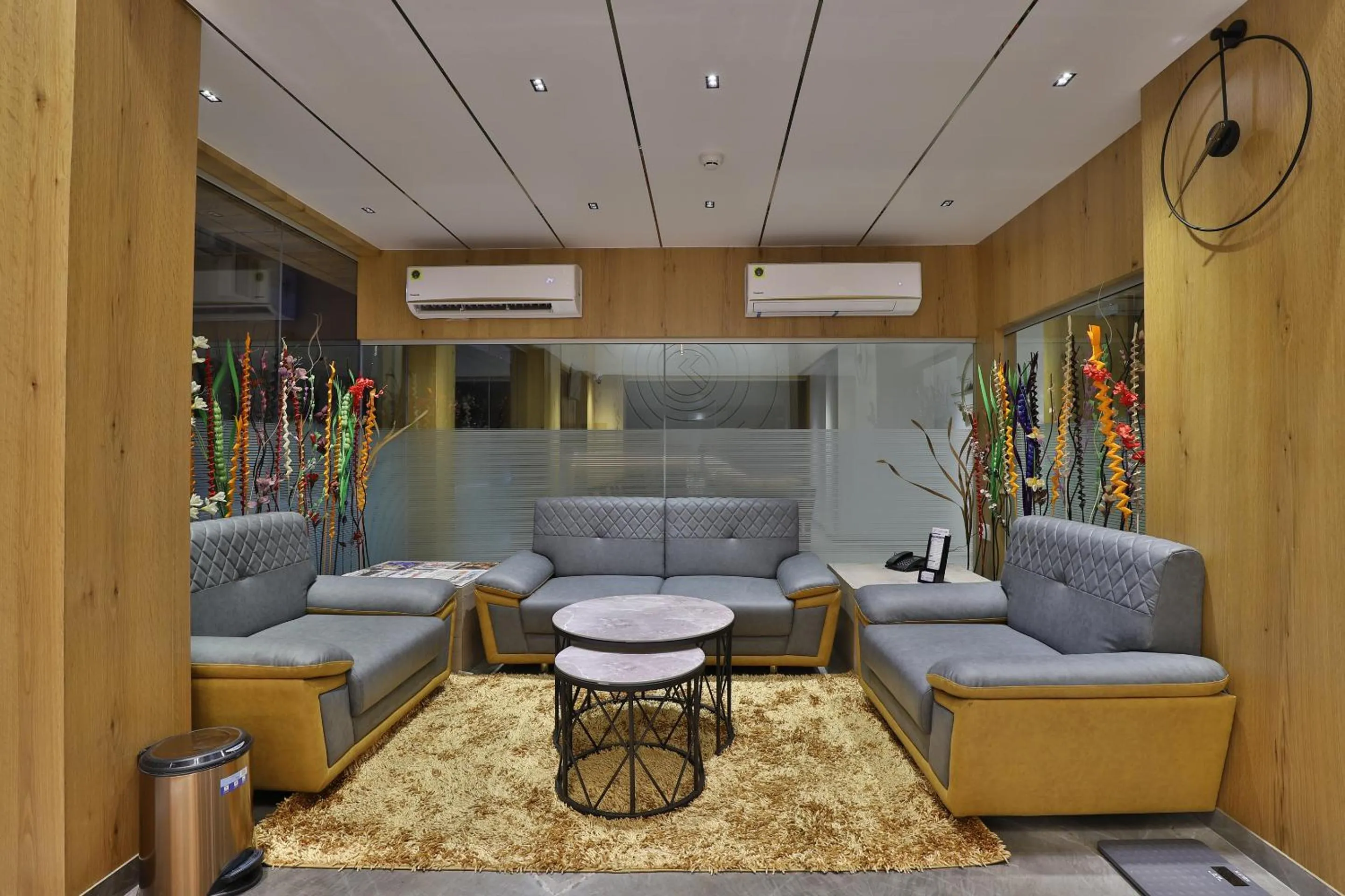 Seating area in 7 Orbit Hotel, Surat