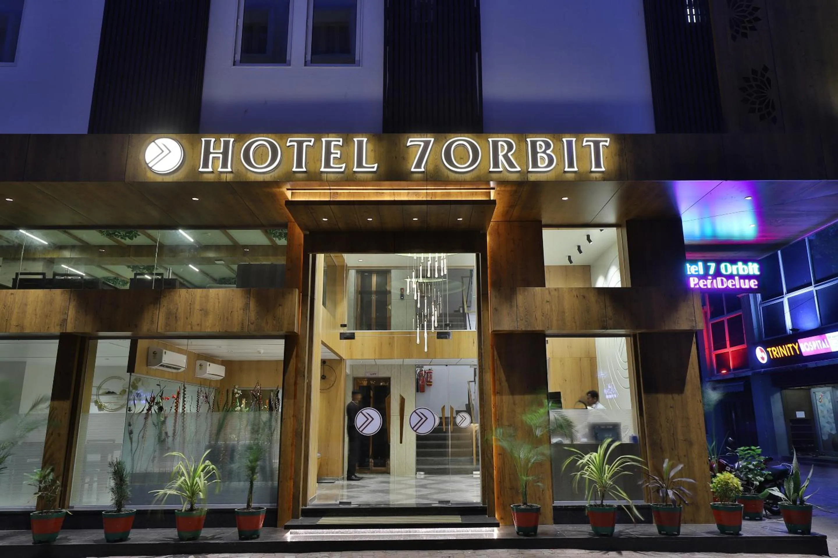 Facade/entrance in 7 Orbit Hotel, Surat