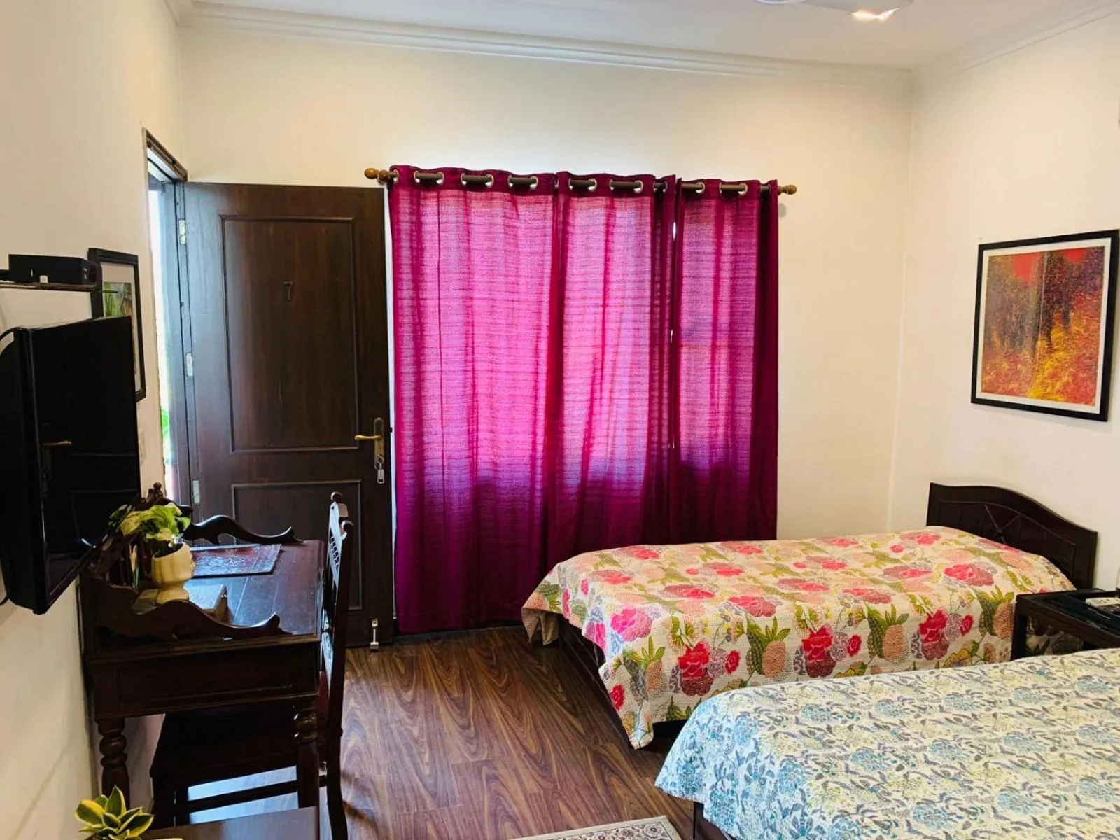 Bed in Vandana's Bed and breakfast