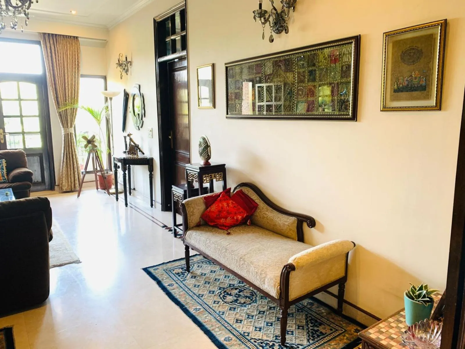 Seating area in Vandana's Bed and breakfast