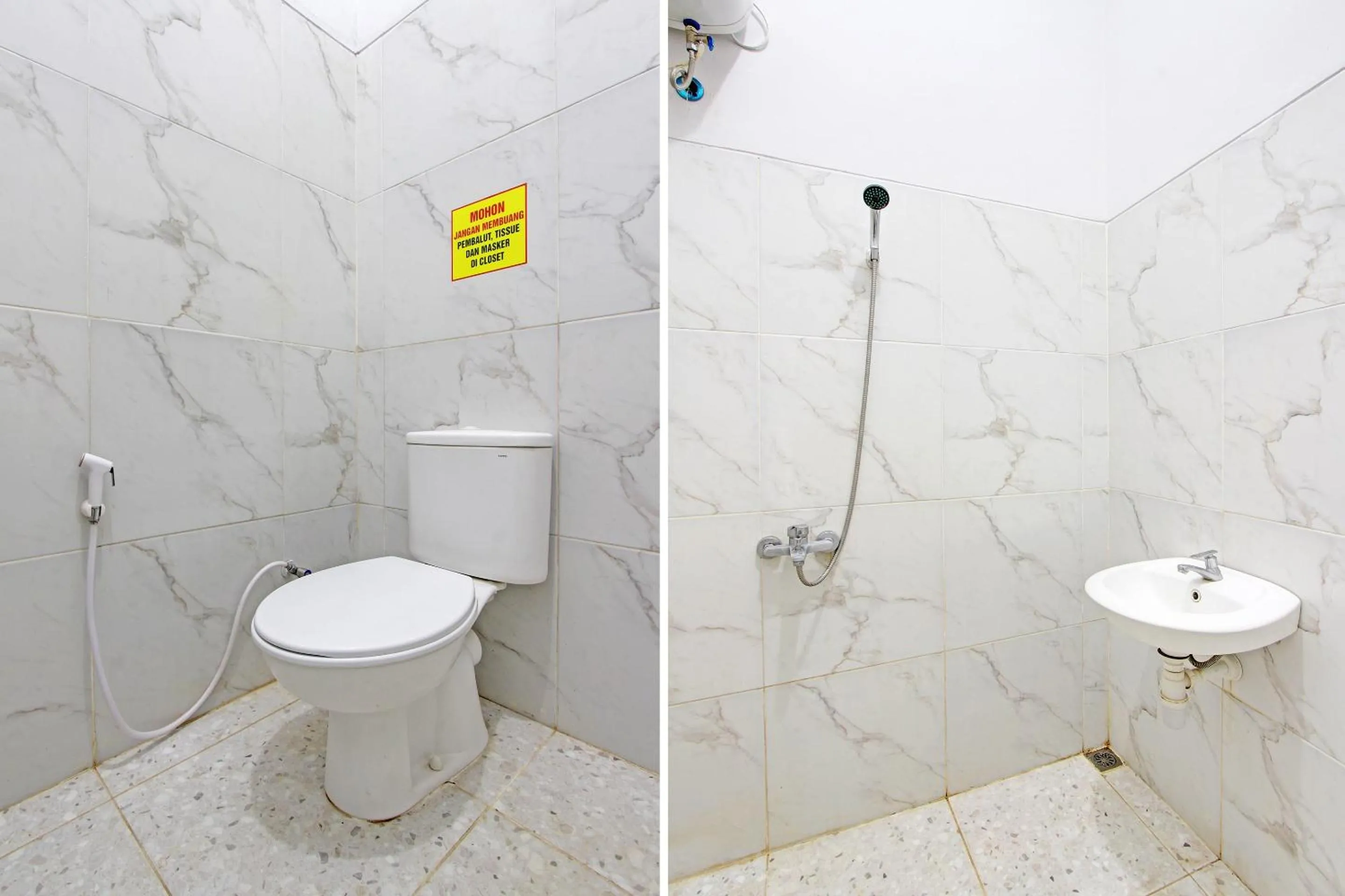 Bathroom in OYO Life 92686 Lanaya Guesthouse Syariah