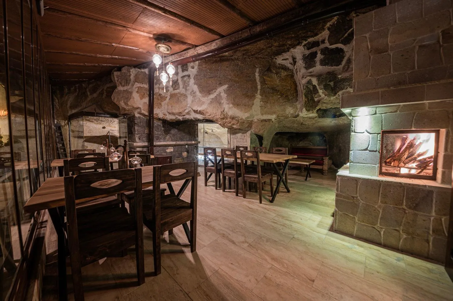 Balcony/Terrace in Konak Bezirhane Cave Otel