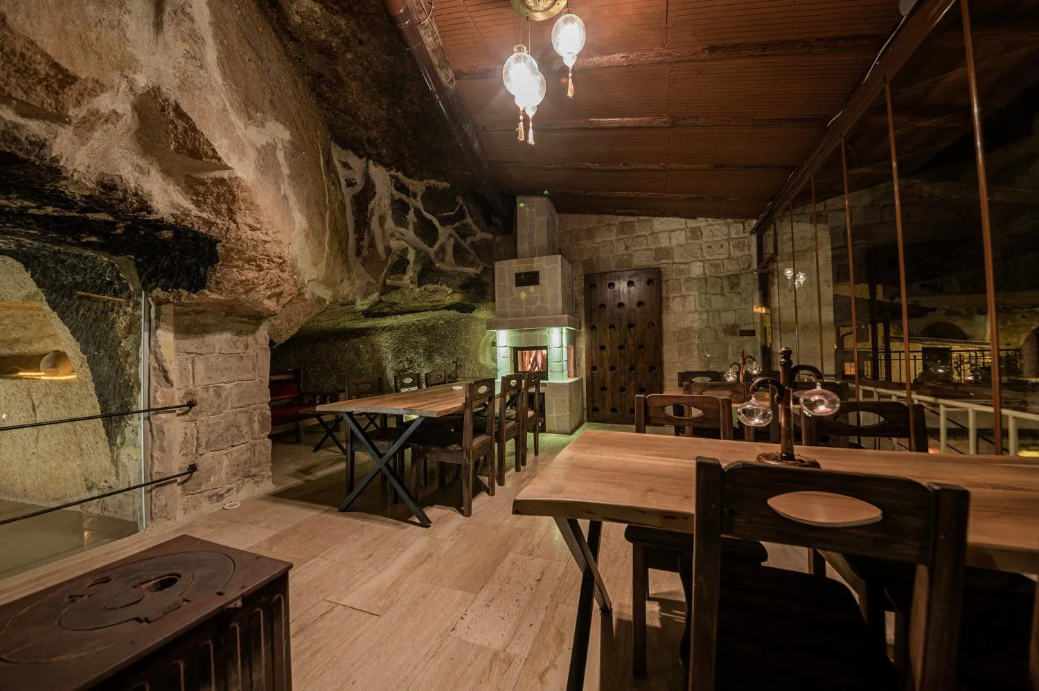 Balcony/Terrace in Konak Bezirhane Cave Otel